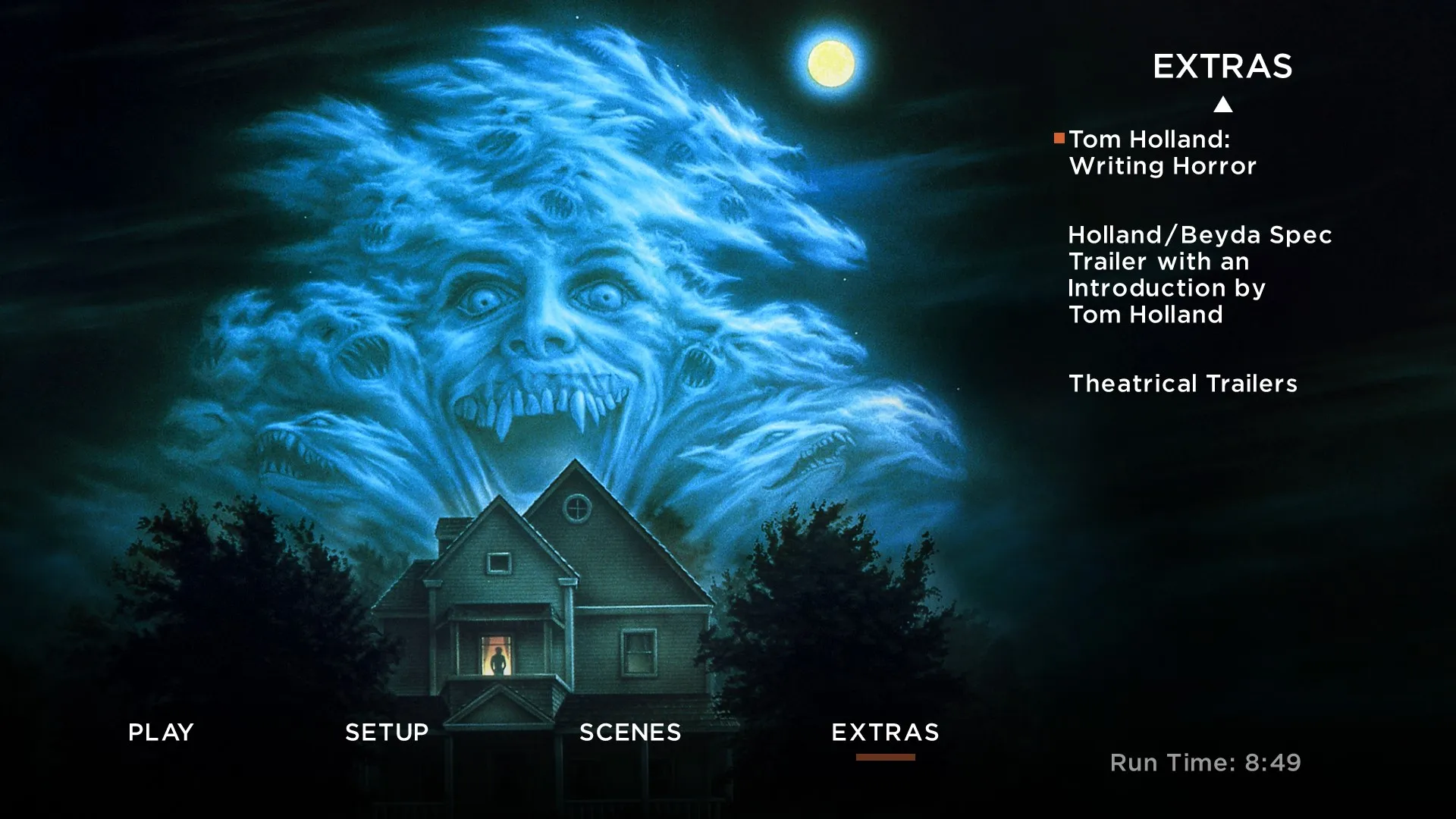 Fright Night 4K extras menu 3