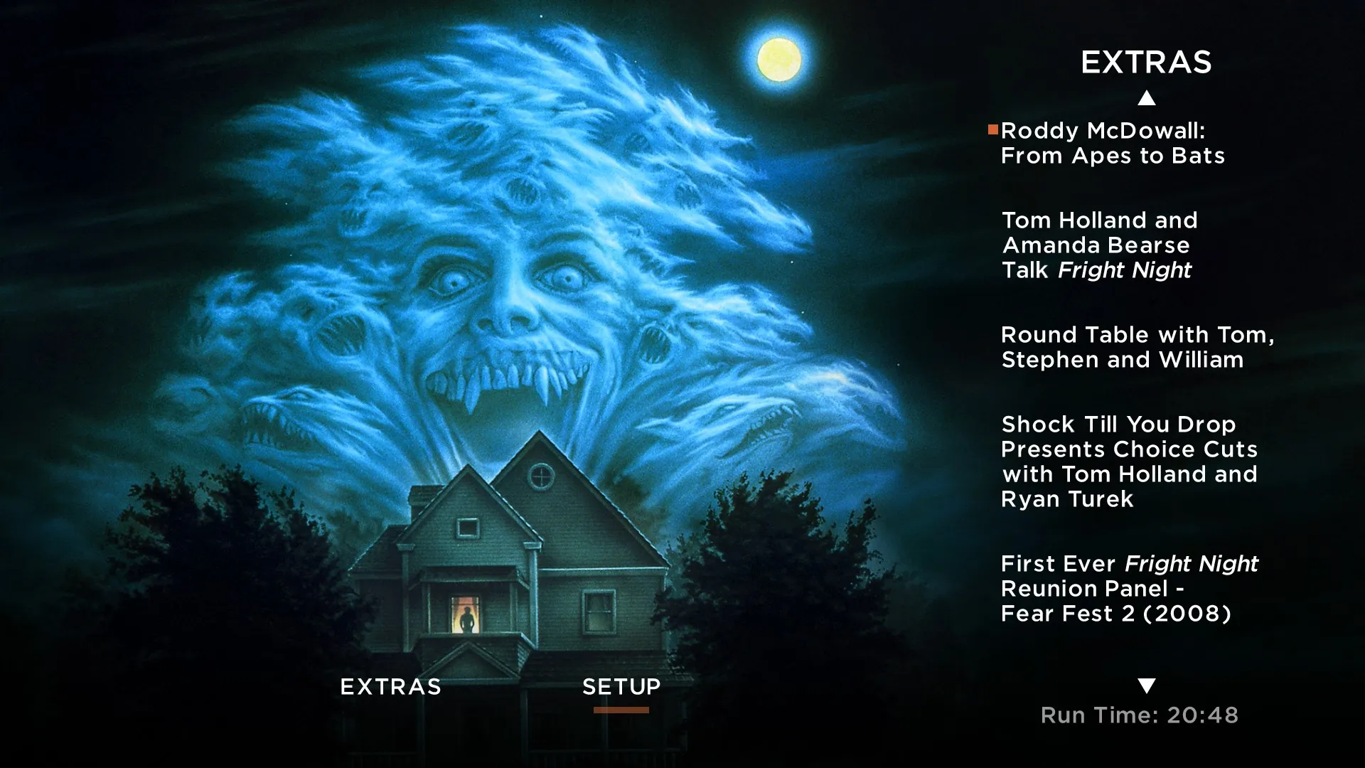 Fright Night 4K extras menu 5
