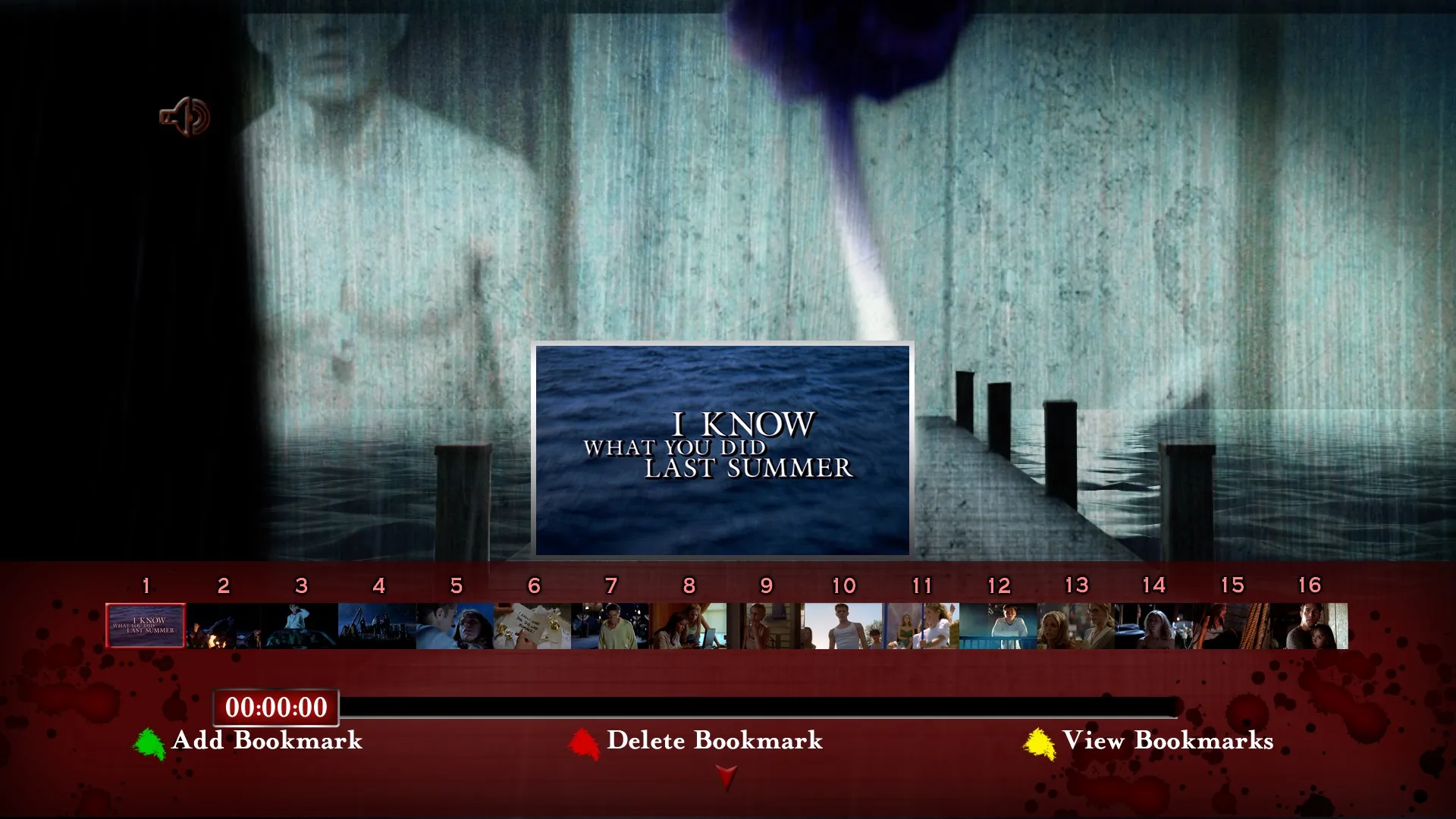 I Know What You Did Last Summer Blu-ray scene select menu