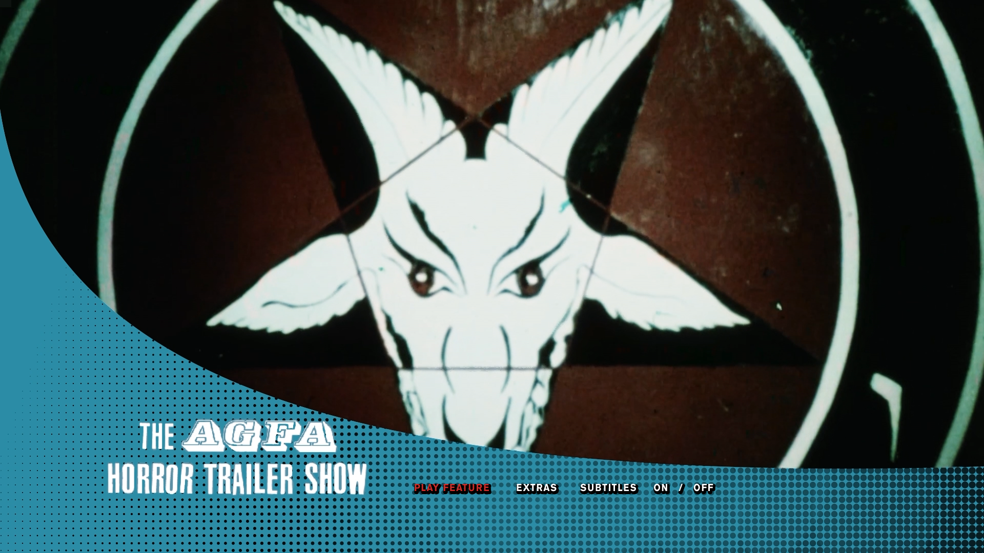The AGFA Horror Trailer Show Blu-ray Menu