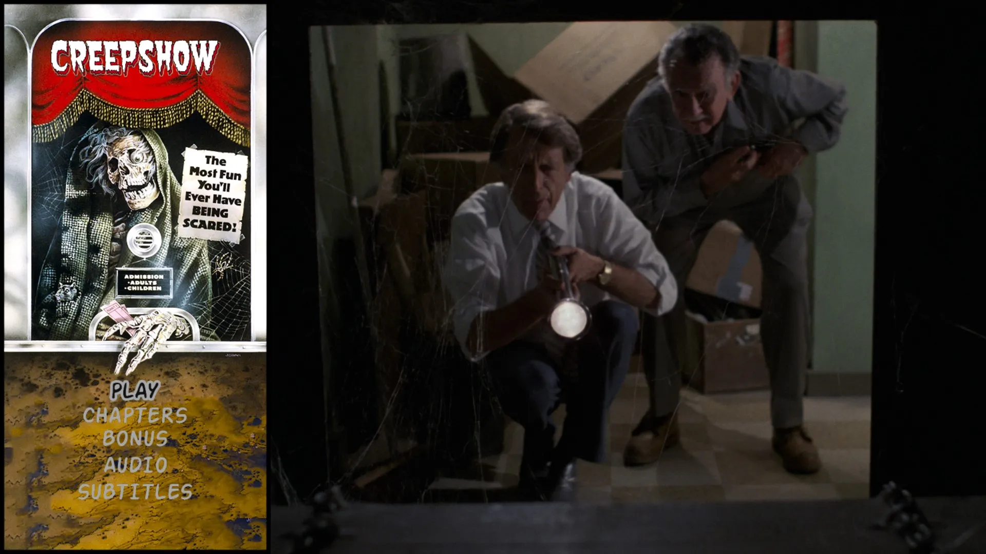 Creepshow 4K UHD menu