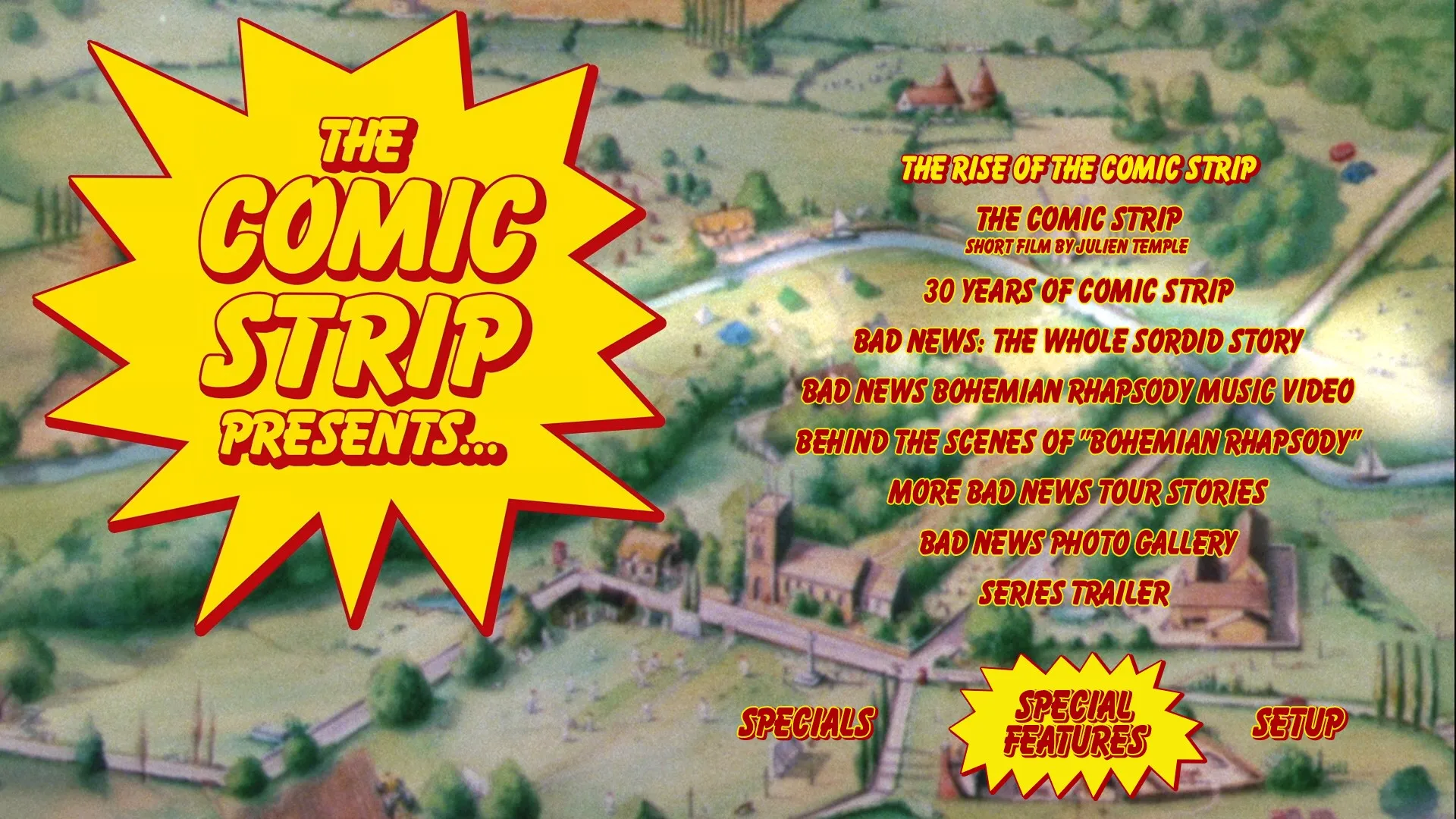 The Comic Strip Presents extras menu