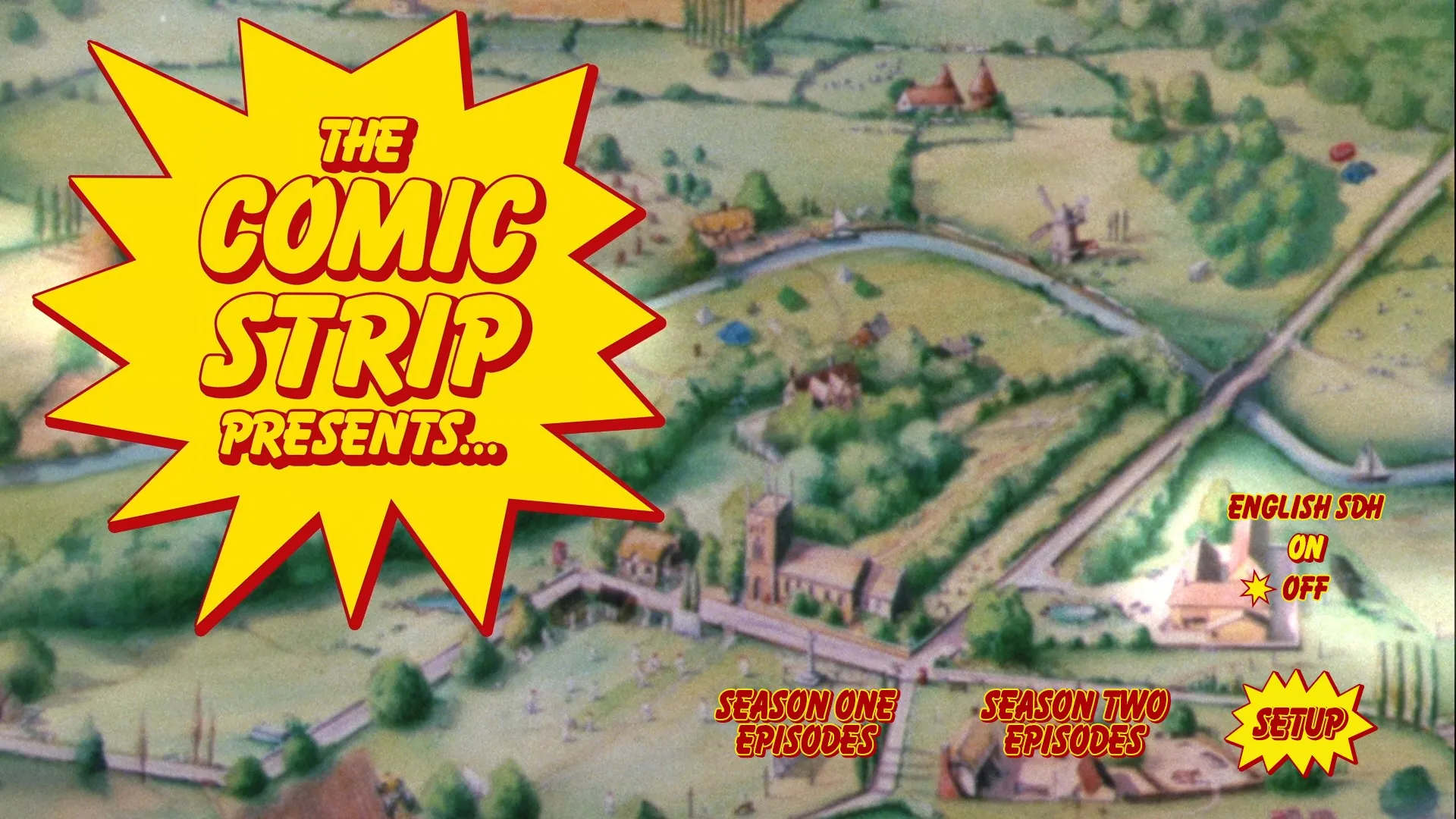 The Comic Strip Presents setup menu