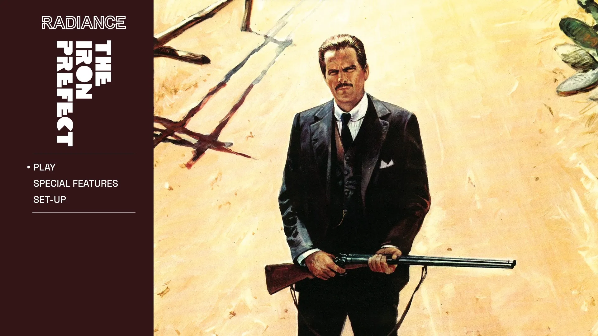 The Iron Prefect Blu-ray menu