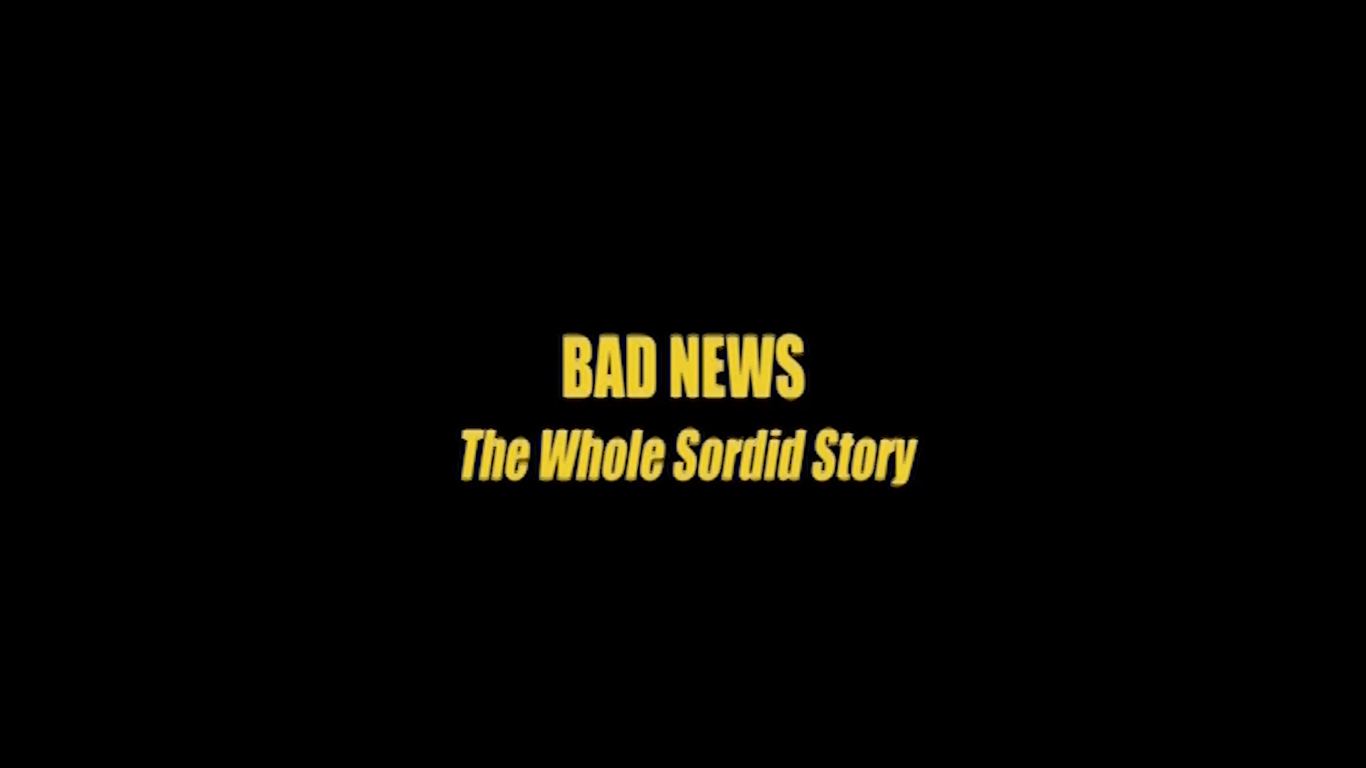The Comic Strip Presents Bad News special