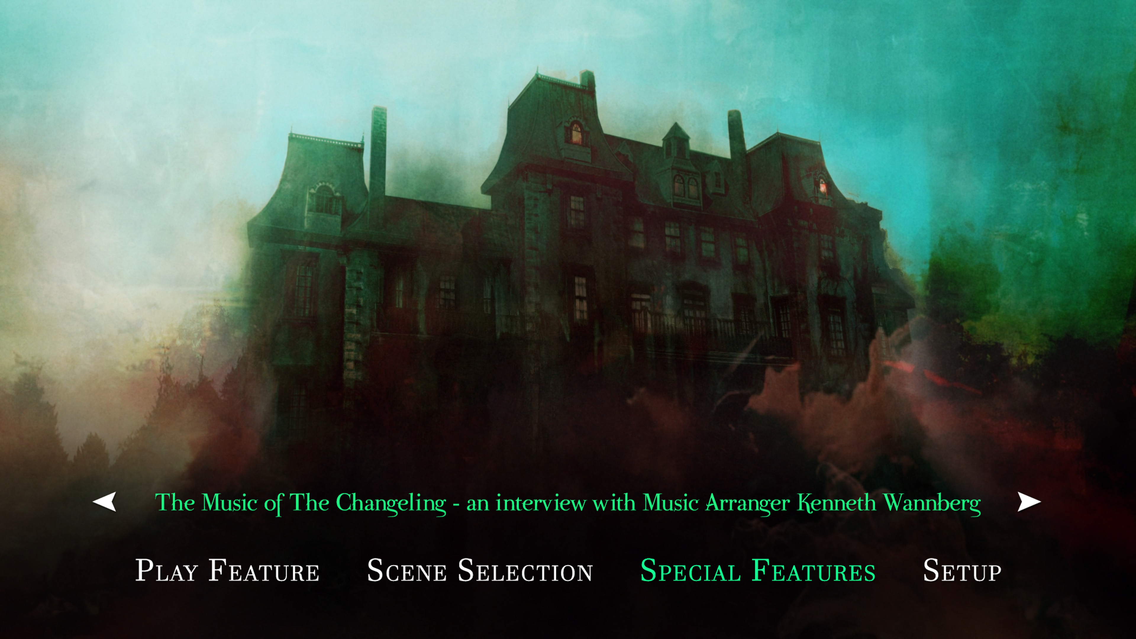 The Changeling 4K UHD Extras Menu