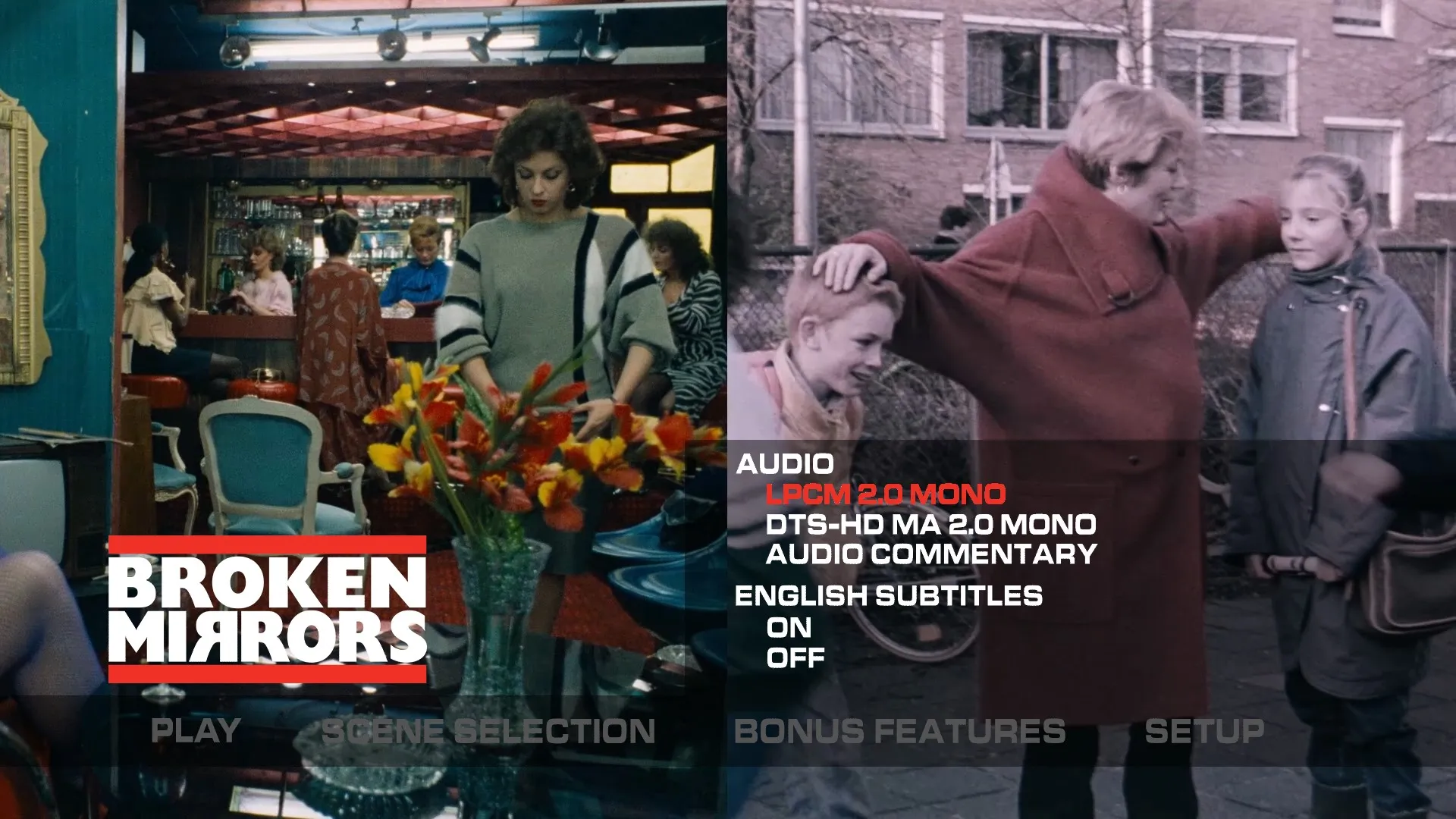 Broken Mirrors setup menu