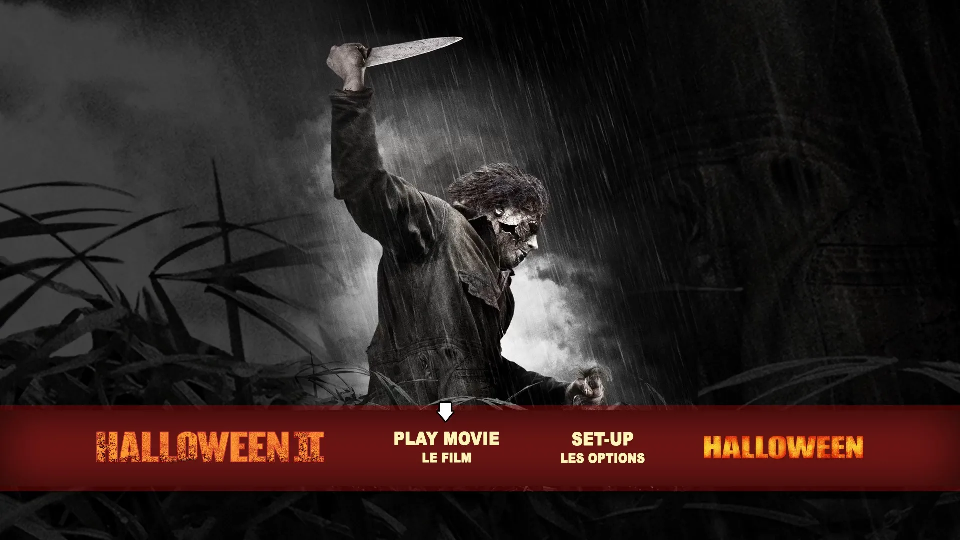 Halloween II theatrical cut Blu-ray menu