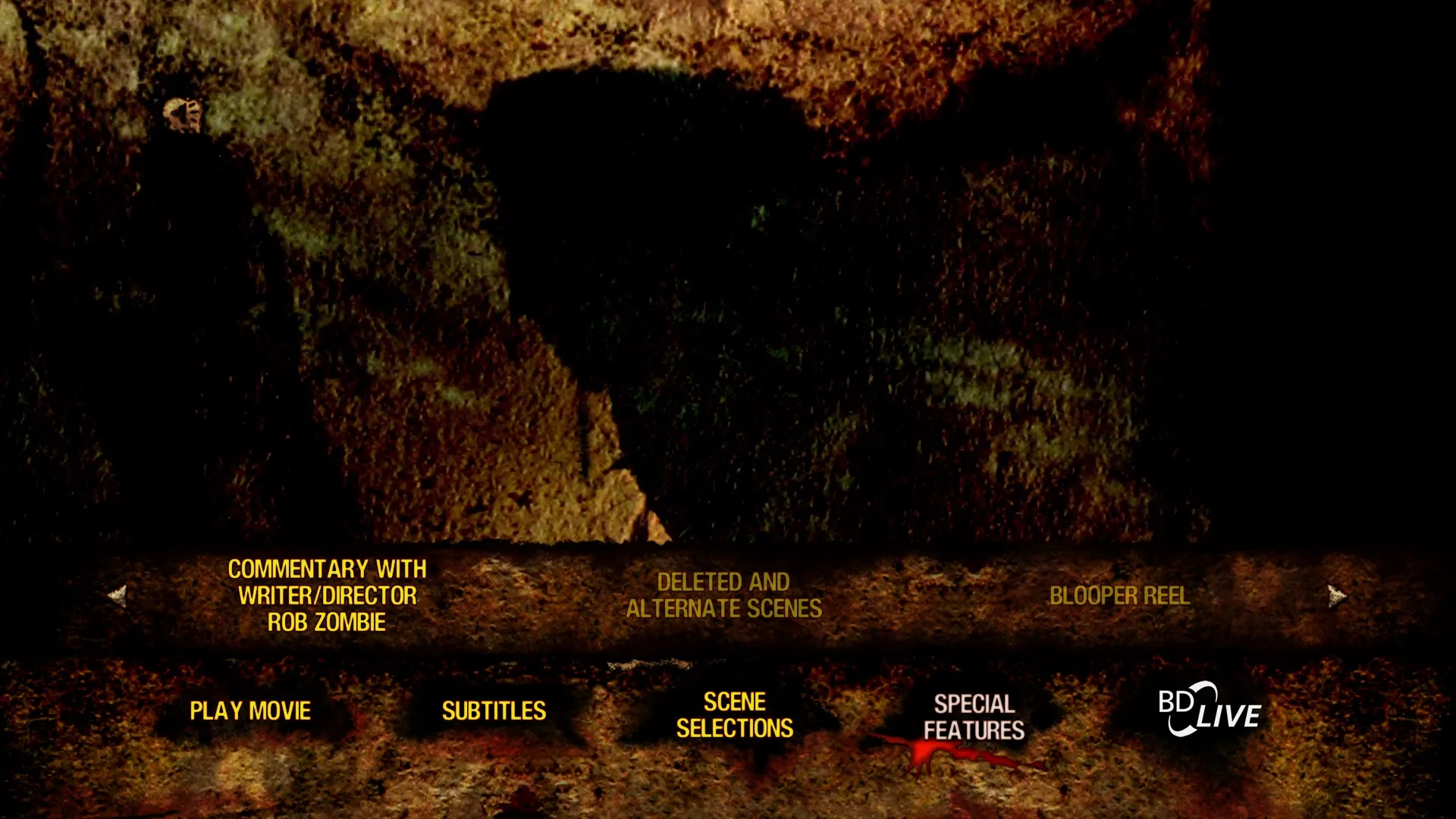 Halloween II unrated cut extras menu 1