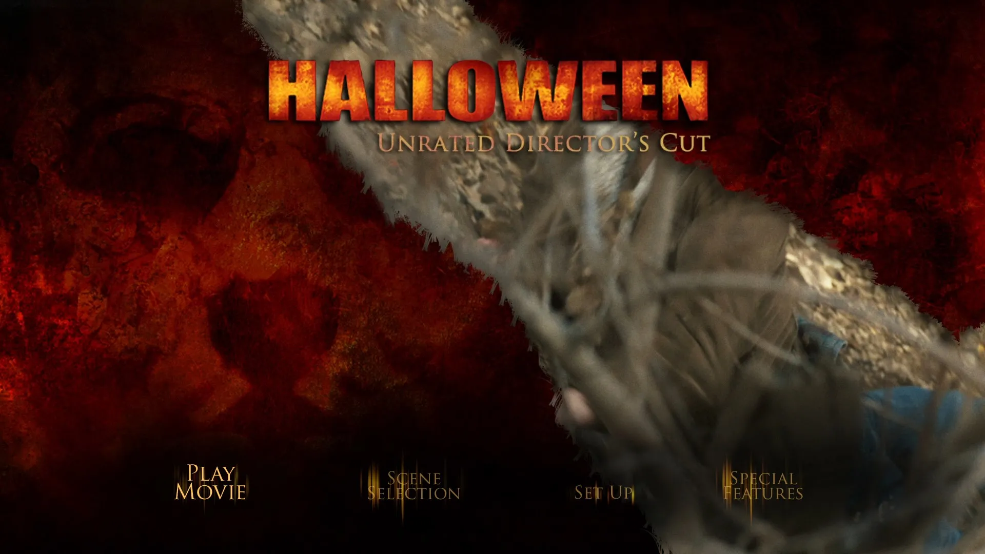 Halloween unrated cut Blu-ray menu