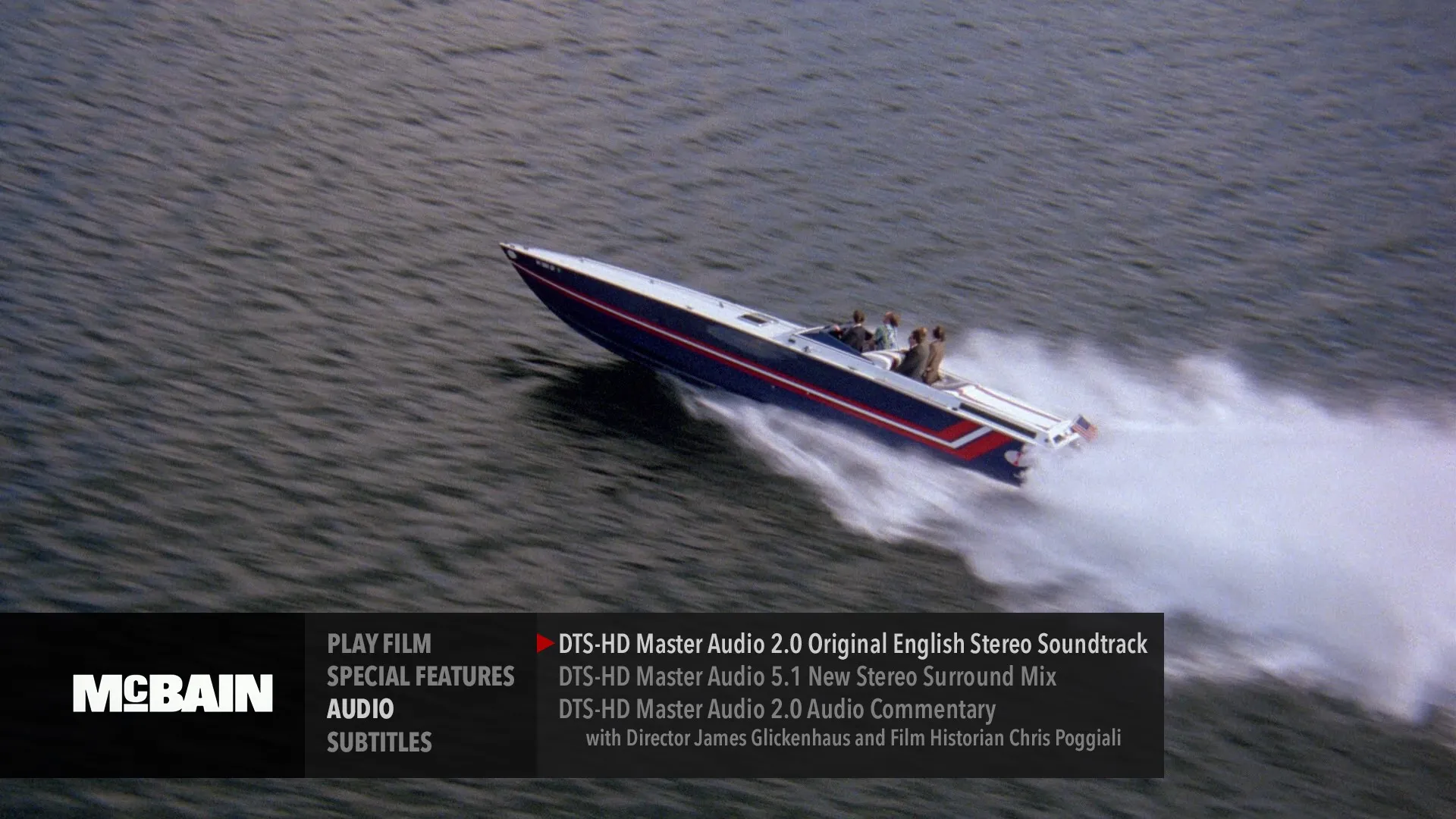 McBain audio menu