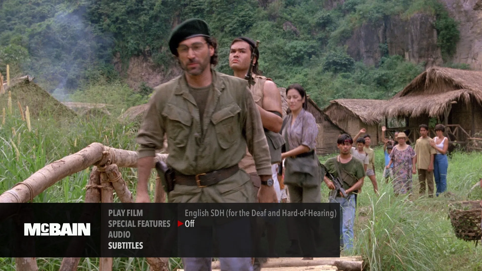 McBain subtitles menu