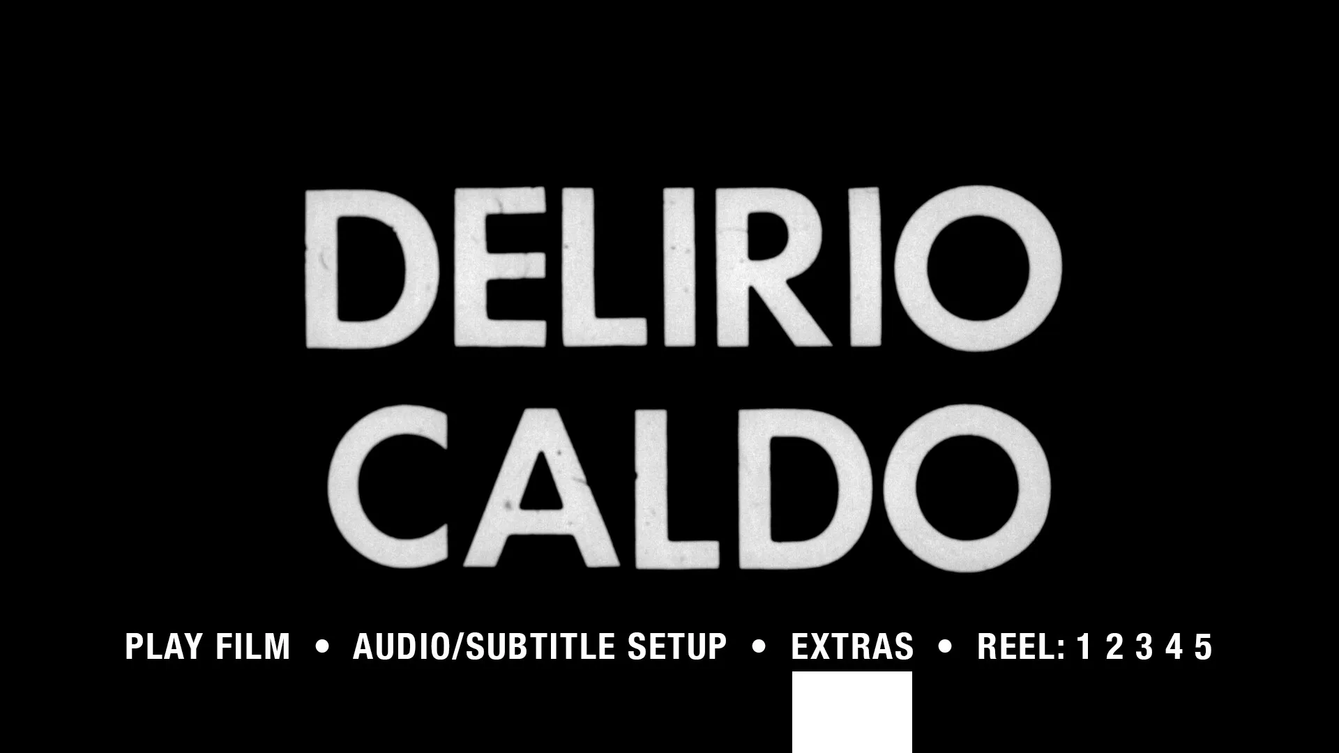 Delirium Blu-ray menu