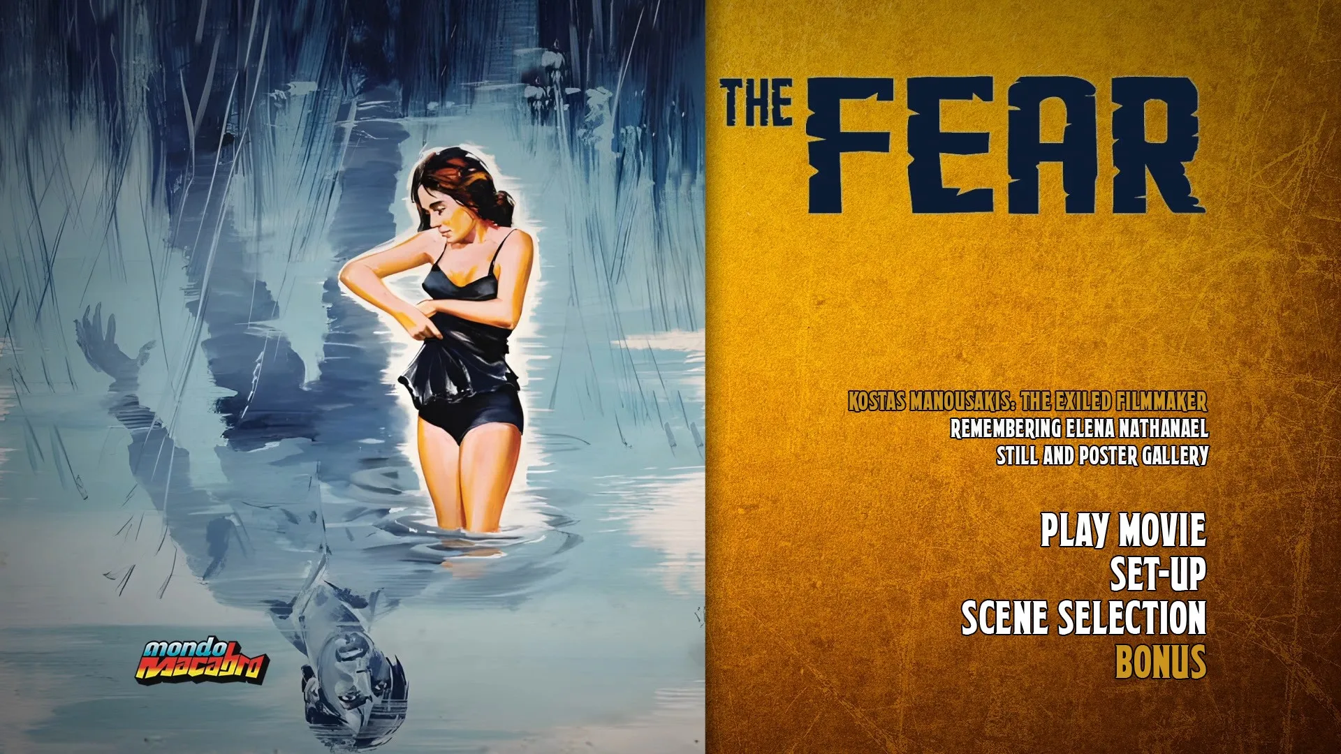 The Fear extras menu