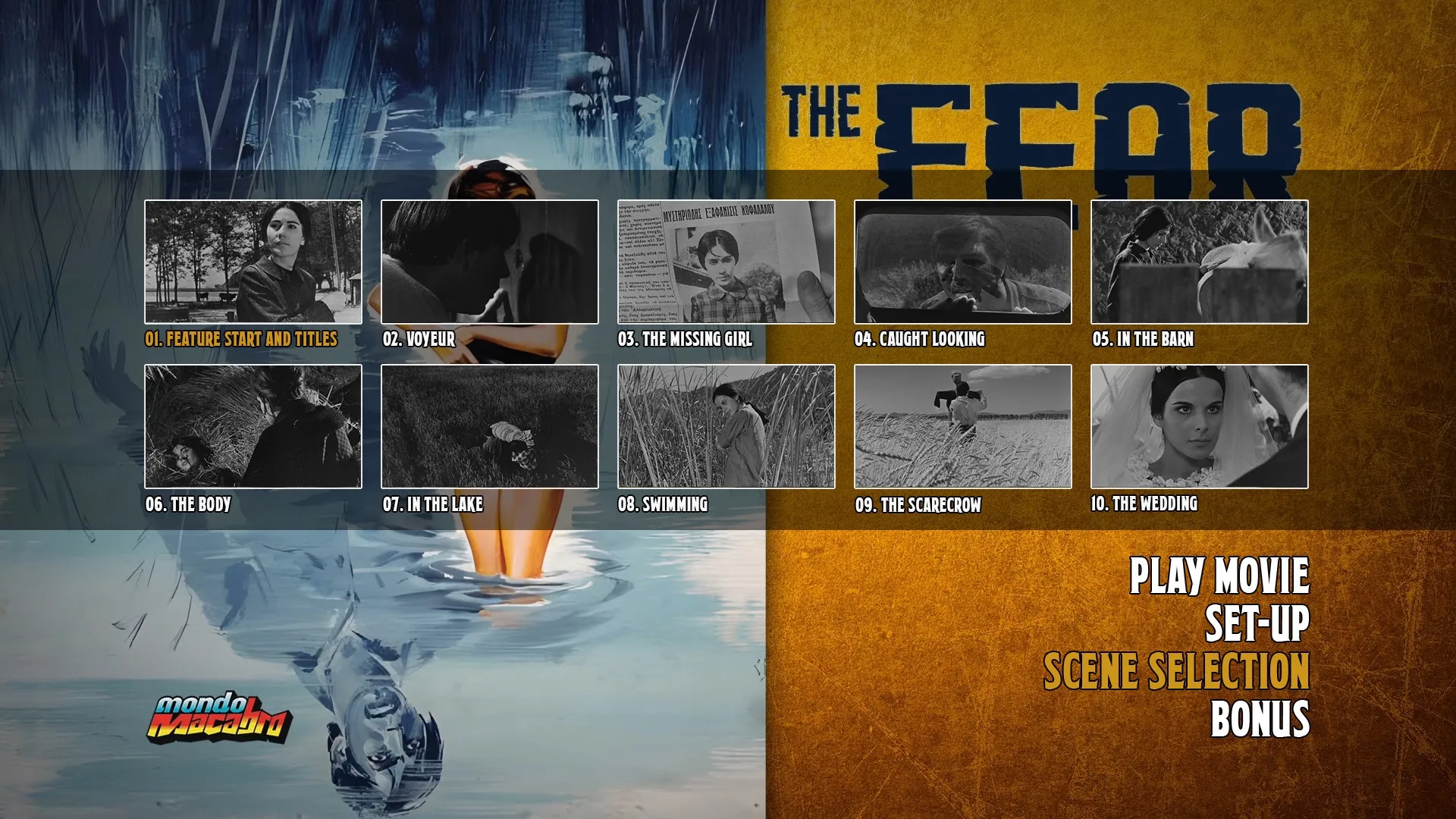 The Fear scene select menu