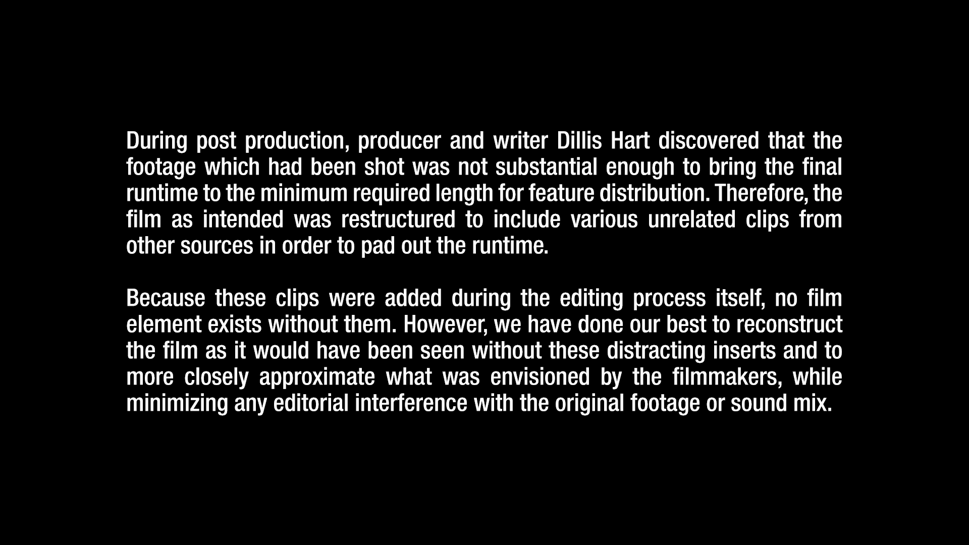 Night Screams 4K pre-release cut intro