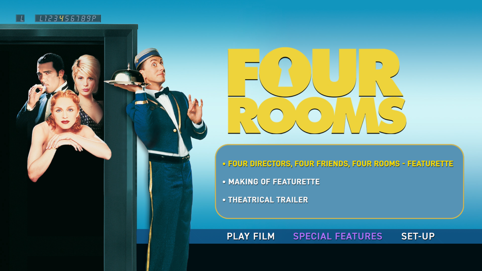 Four Rooms Blu-ray Extras Menu