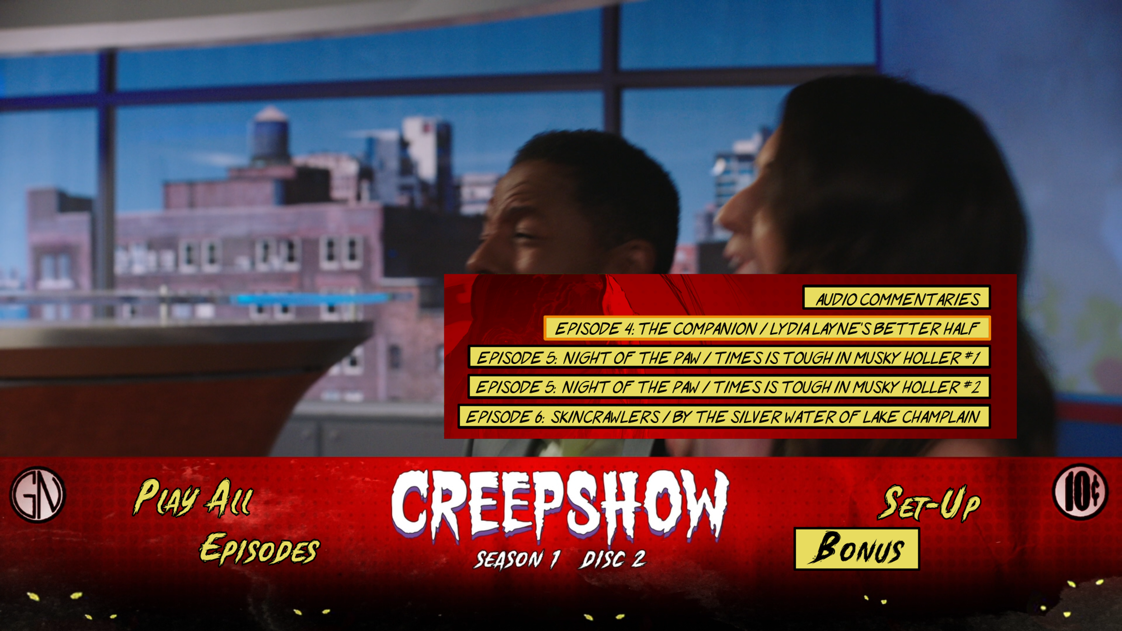 Creepshow Season 1 Disc 2 Blu-ray Extras Menu