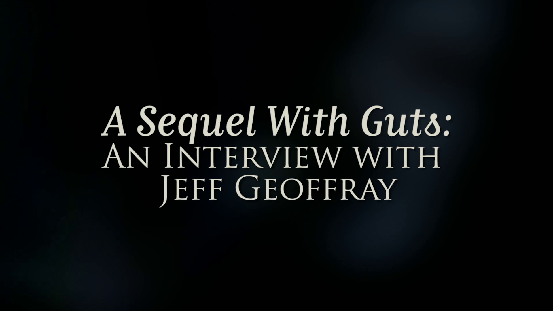 Night of the Demons 2 4K Jeff Geoffray interview