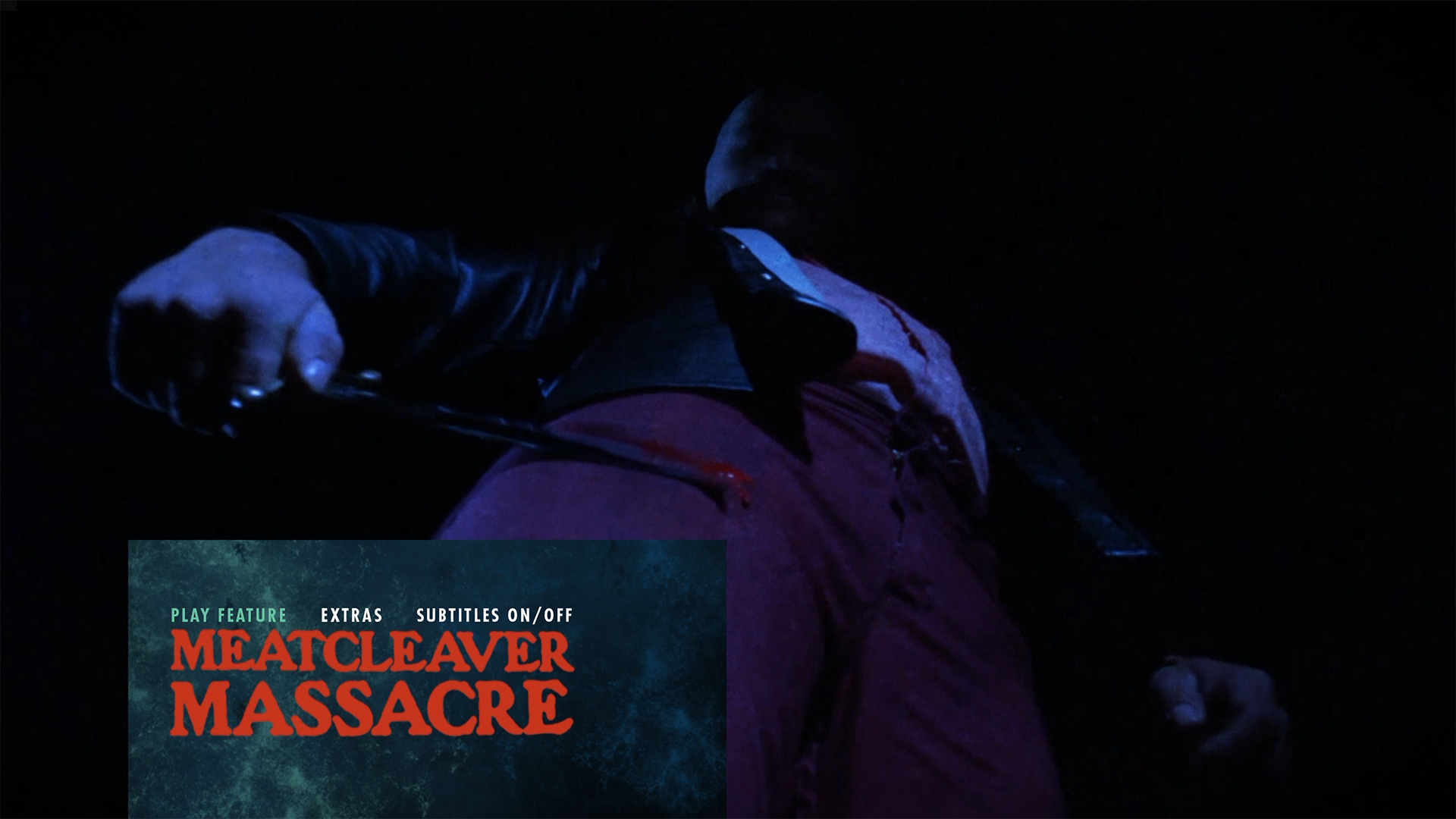 Meatcleaver Massacre Blu-ray Menu