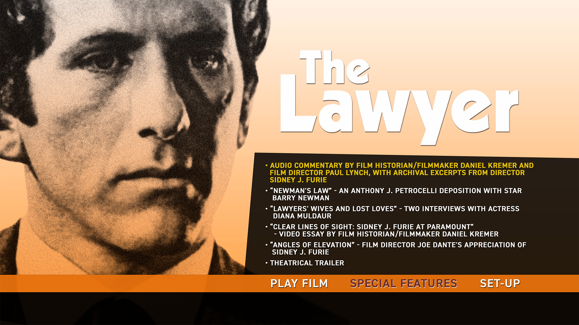 The Lawyer Blu-ray Extras Menu
