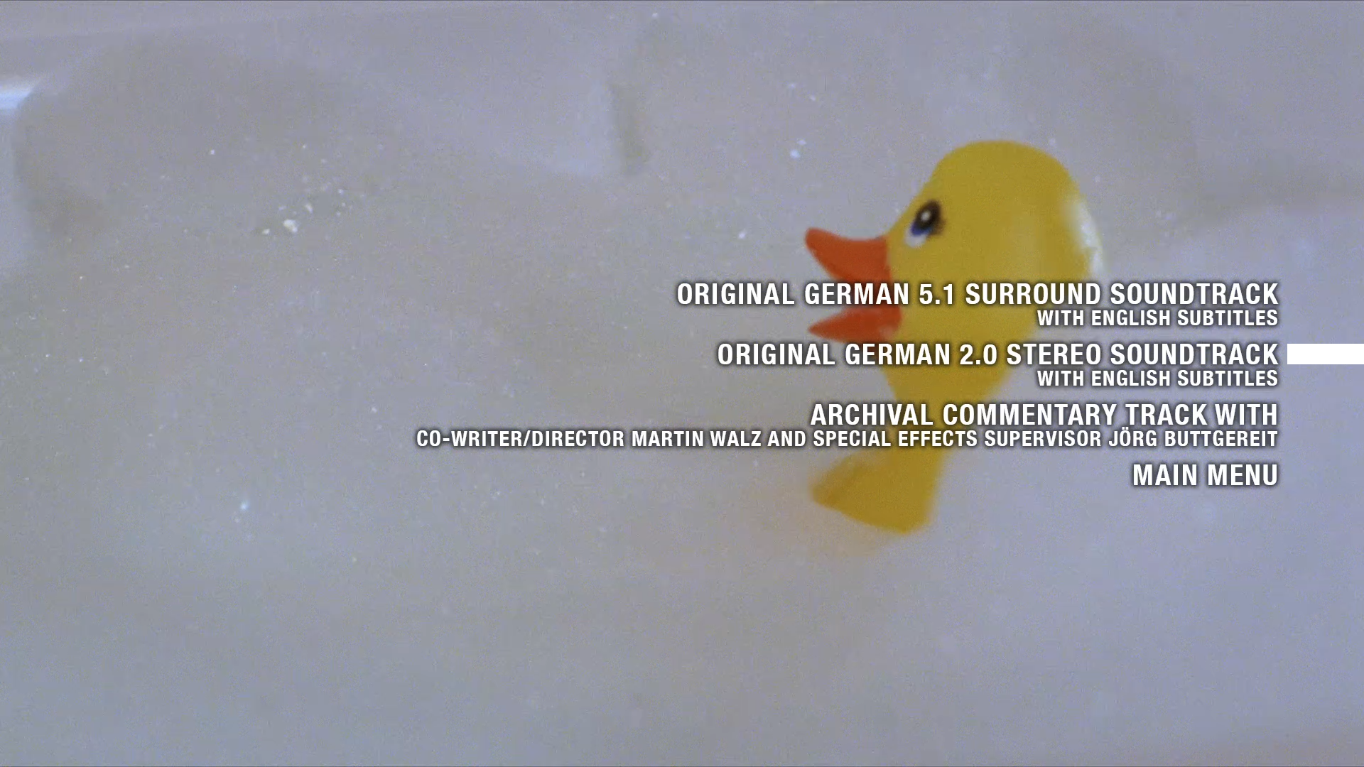 Killer Condom Blu-ray theatrical cut setup menu