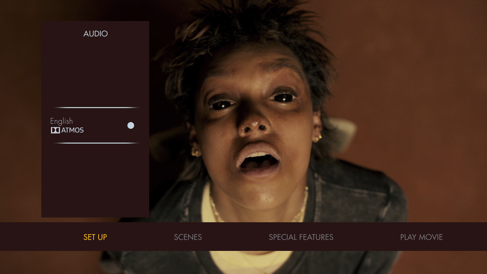 Talk to Me 4K audio menu