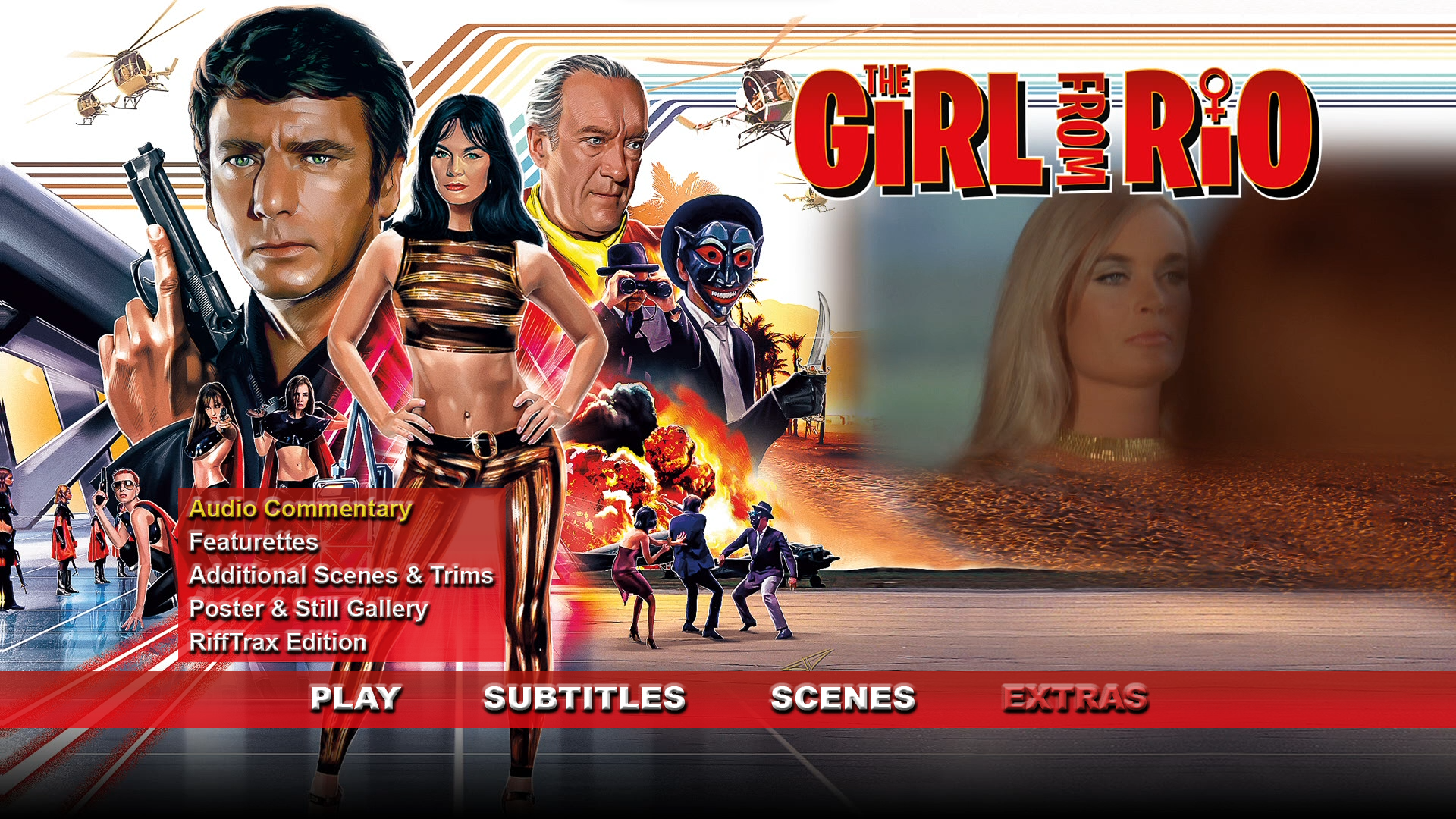 The Girl from Rio 4K extras menu