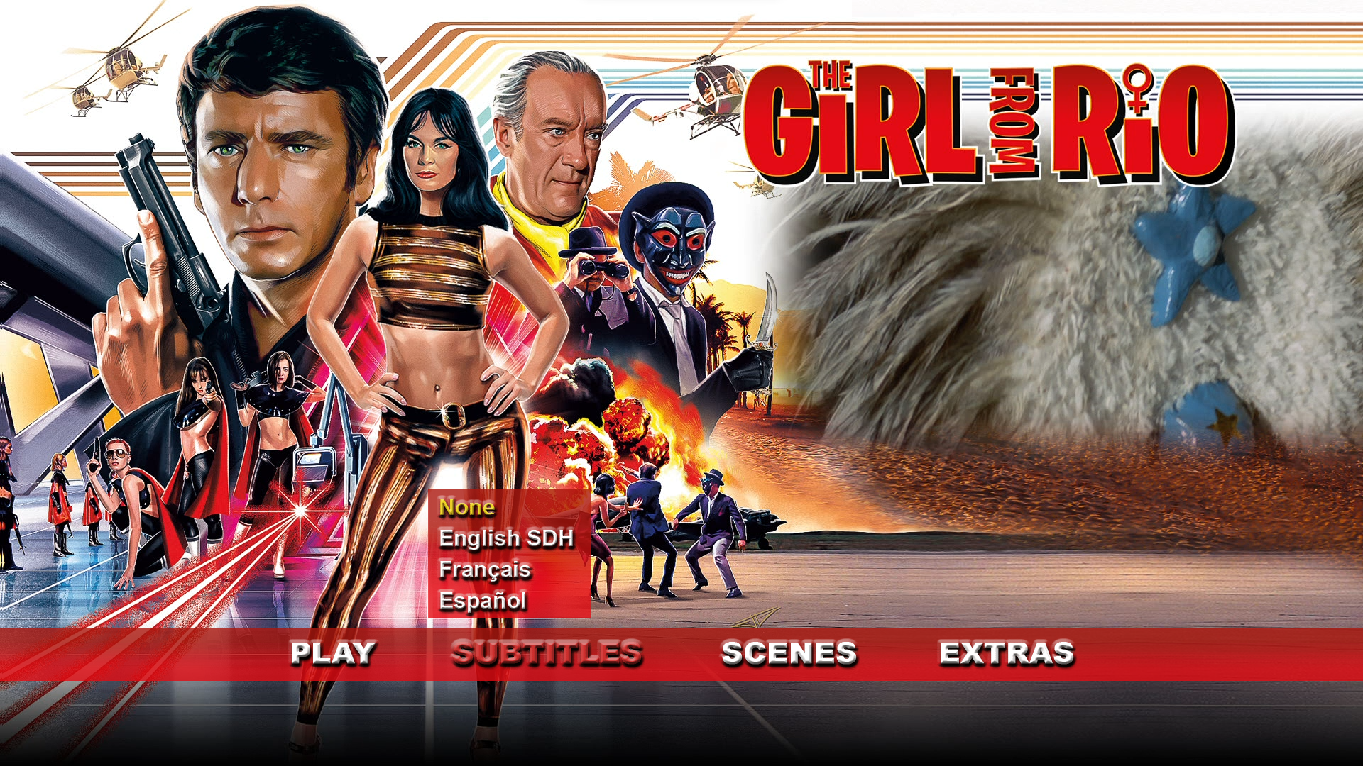 The Girl from Rio 4K subtitles menu