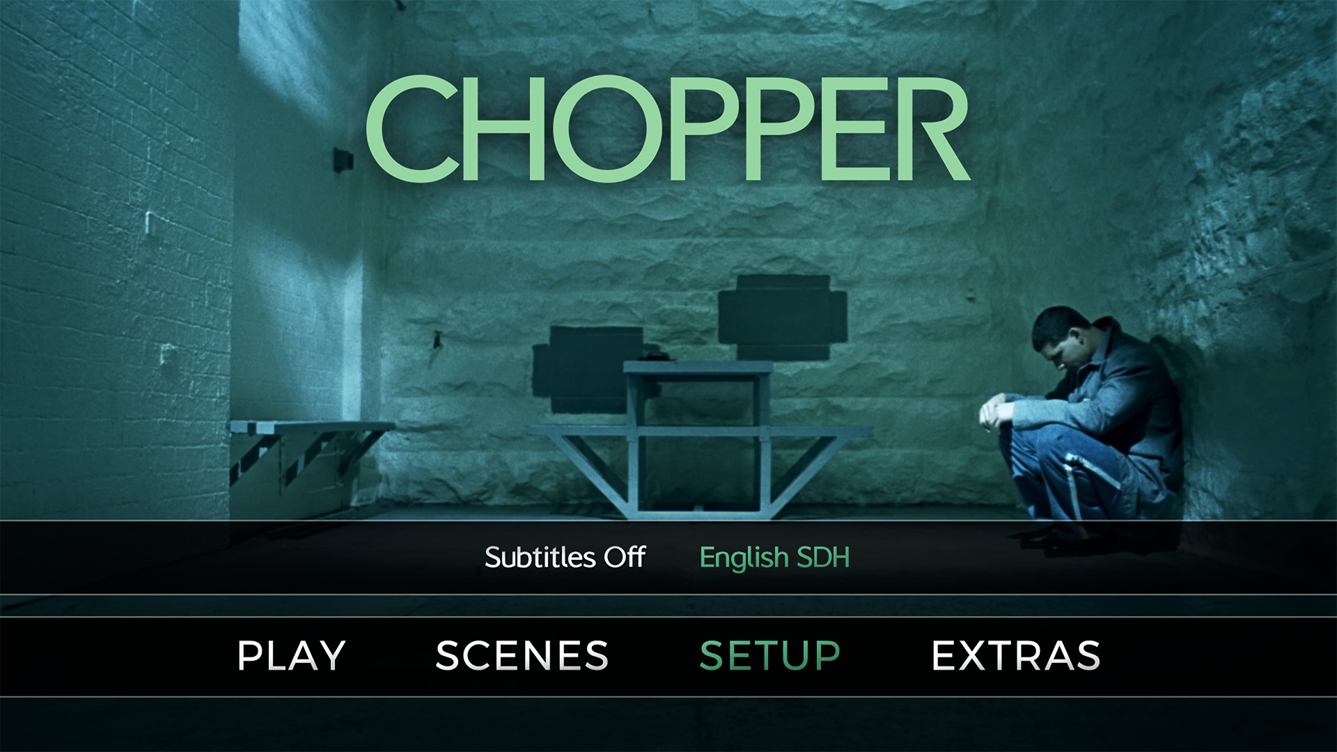 Chopper Blu-ray Setup Menu