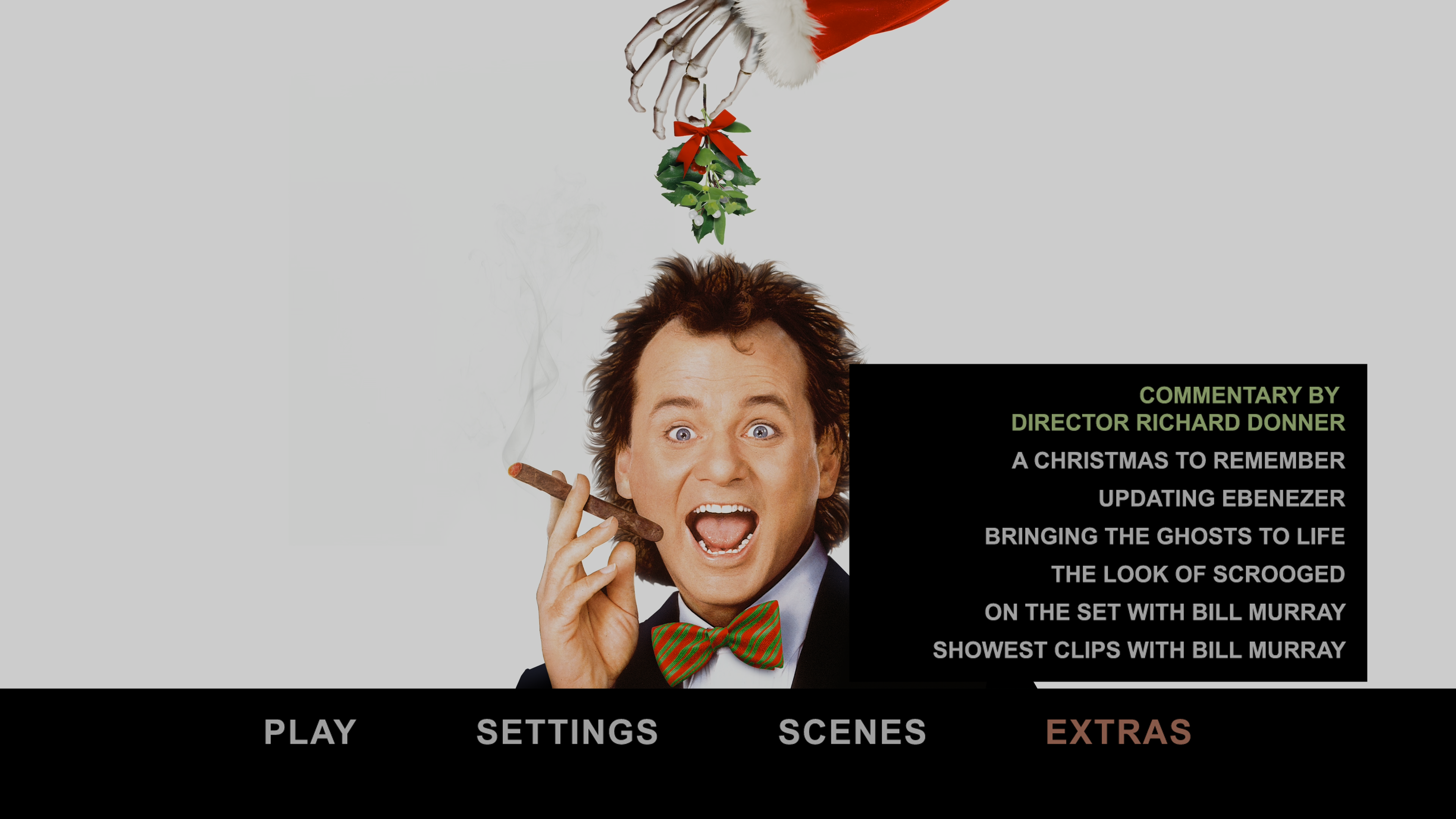 Scrooged UHD Extras Menu