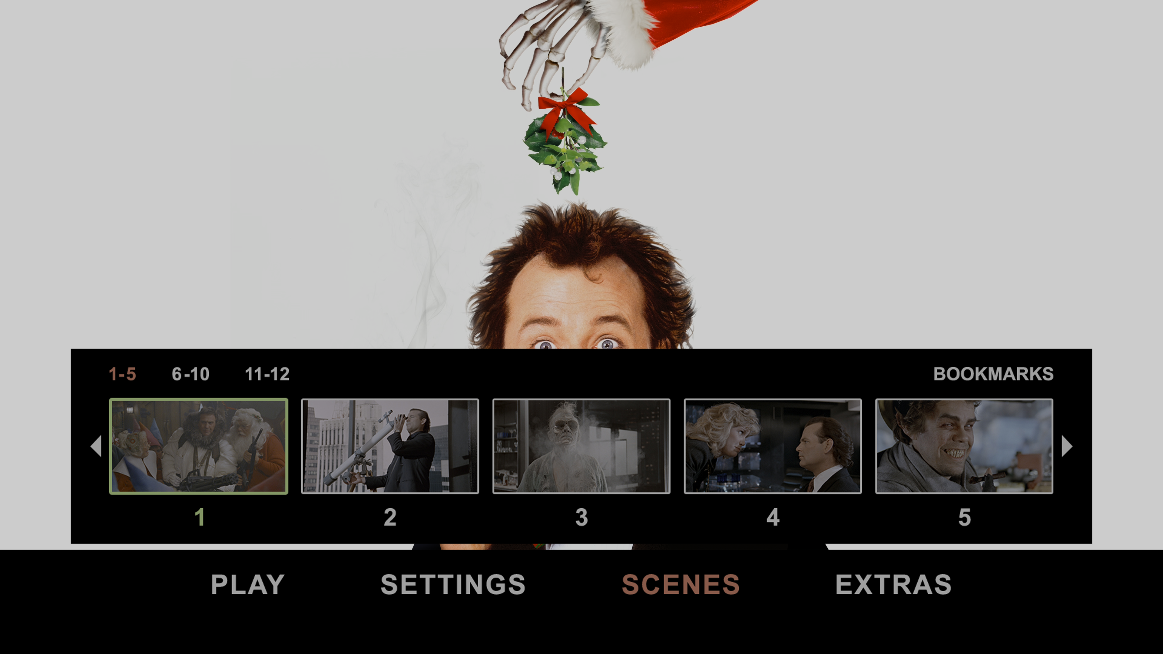 Scrooged UHD Scene Selection Menu