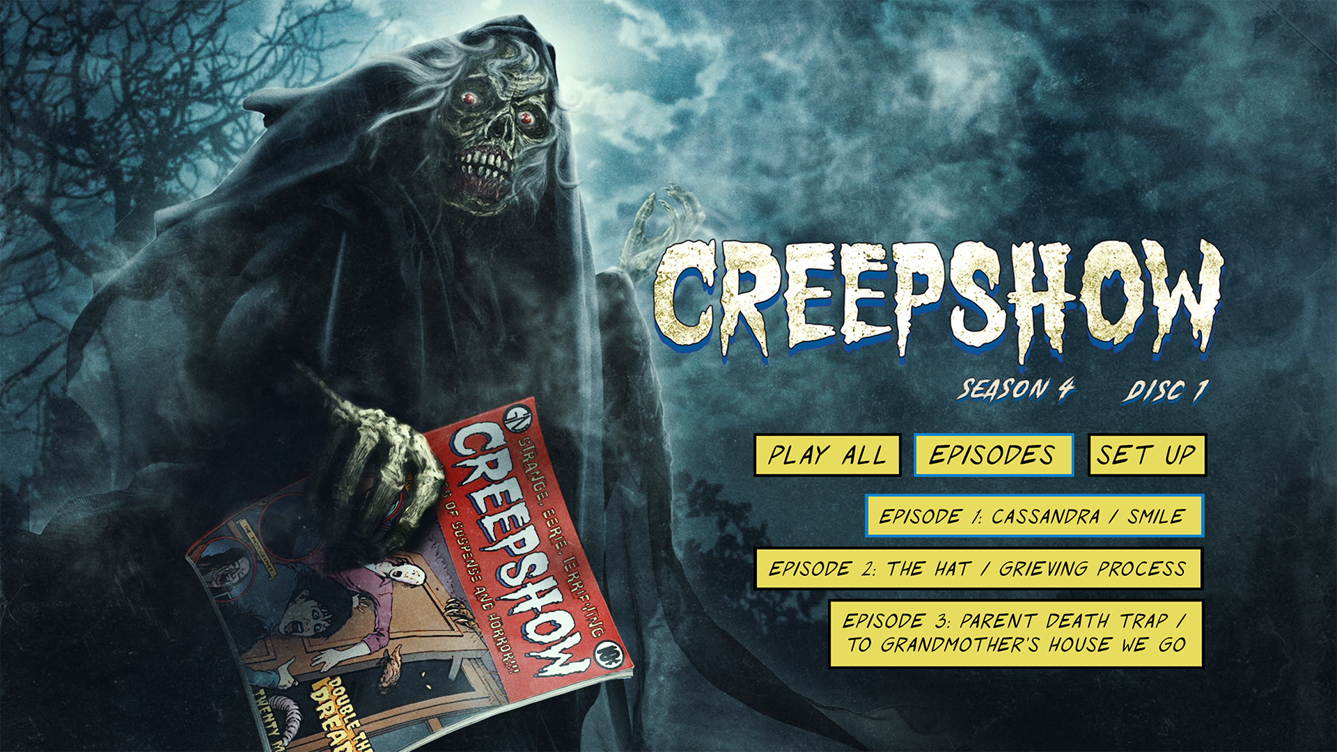 Creepshow Season 4 Disc 1 Episodes Menu