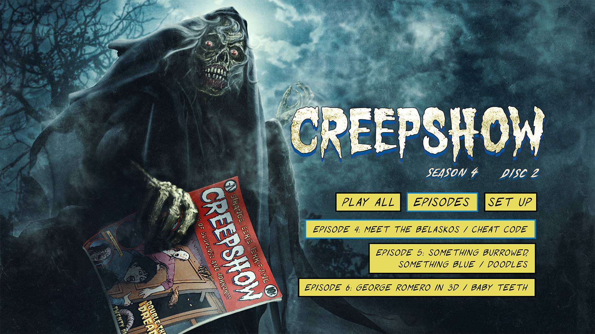 Creepshow Season 4 Disc 2 Episodes Menu