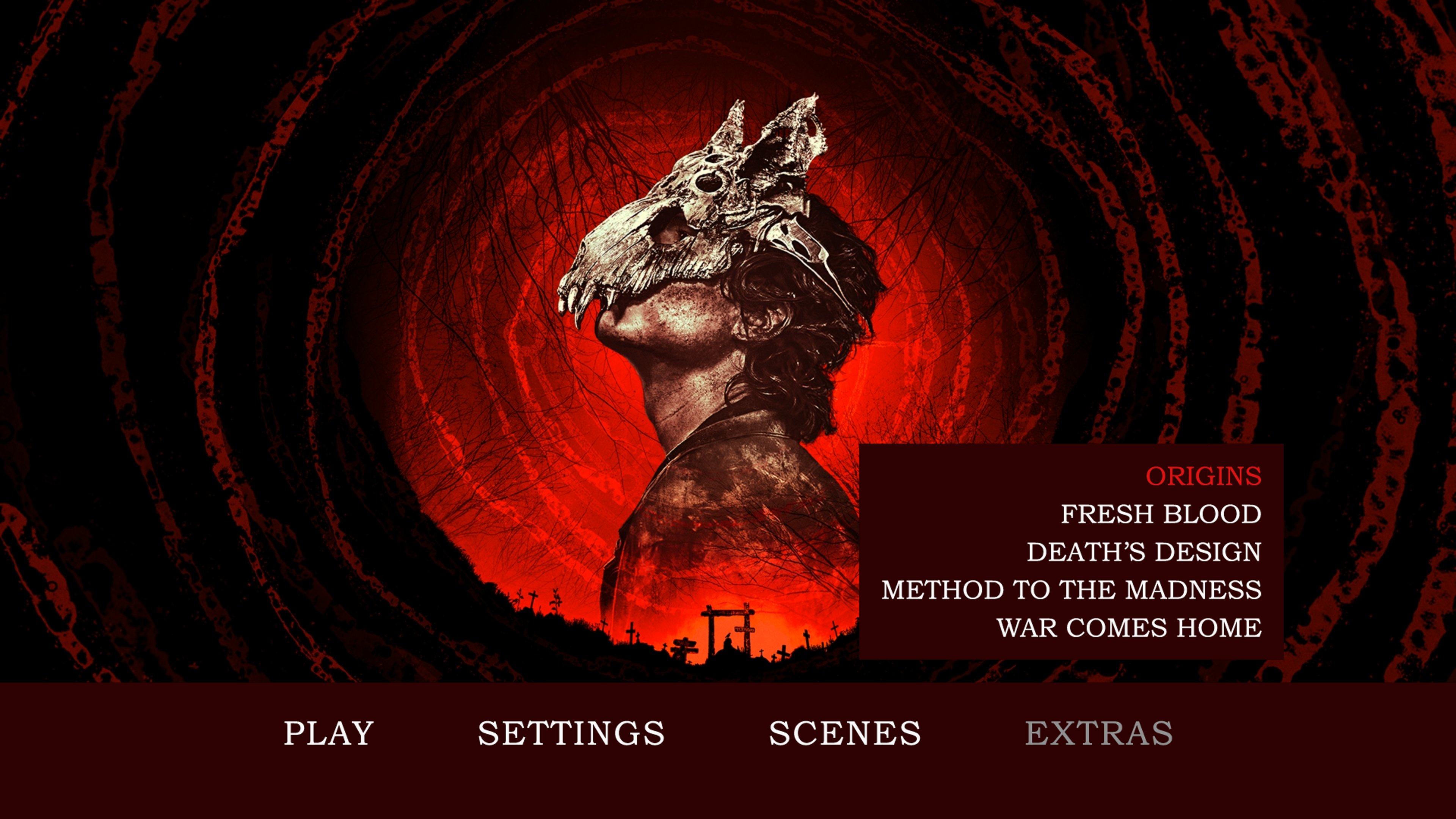 Pet Sematary Bloodlines Blu-ray Extras Menu