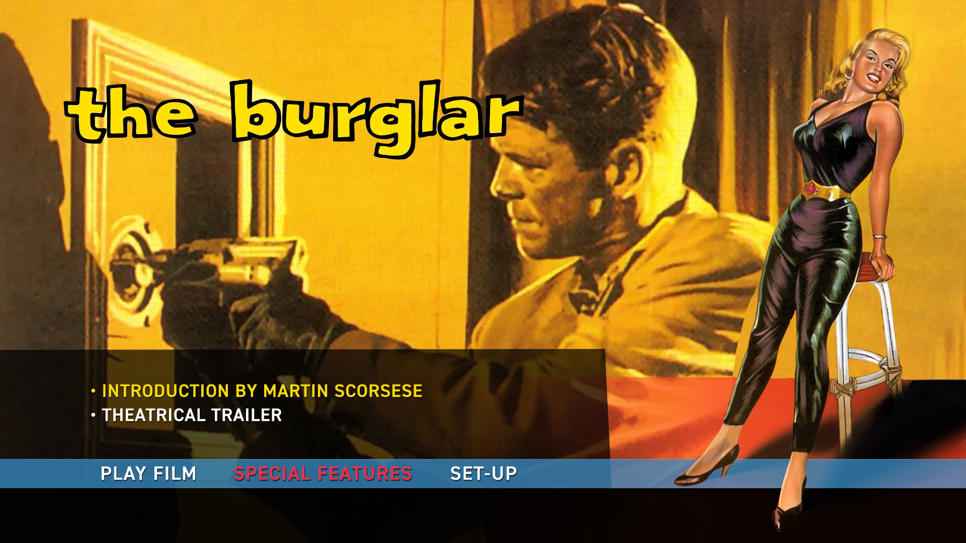 The Burglar extras menu