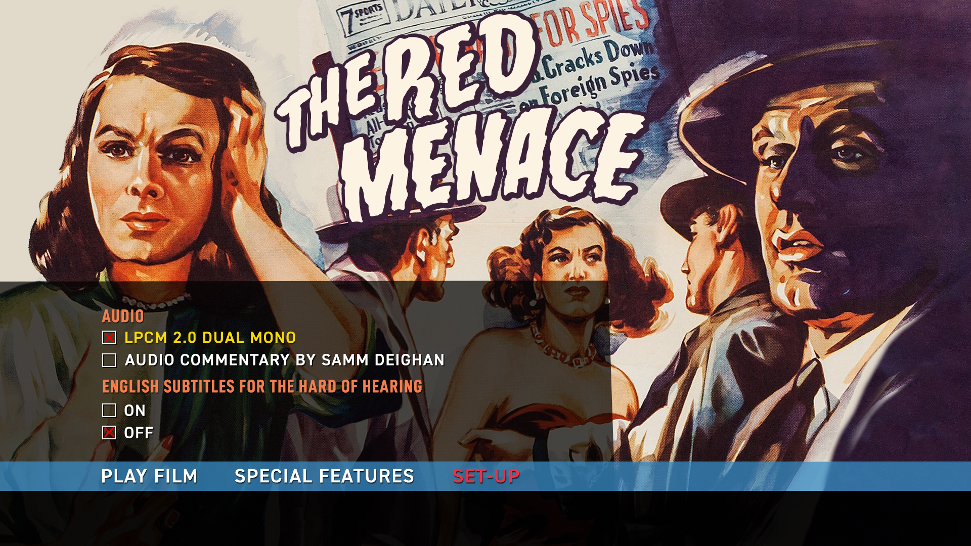 The Red Menace setup menu