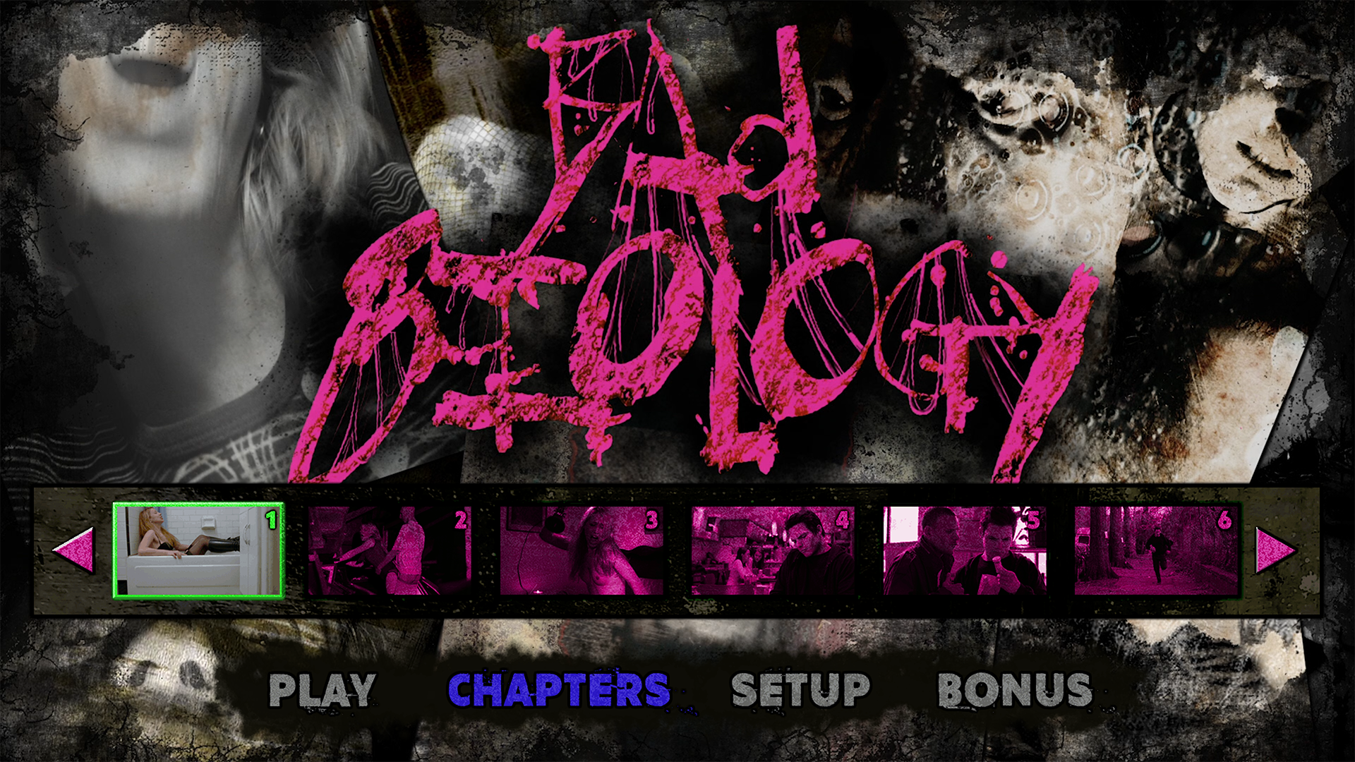 Bad Biology Blu-ray Chapters Menu