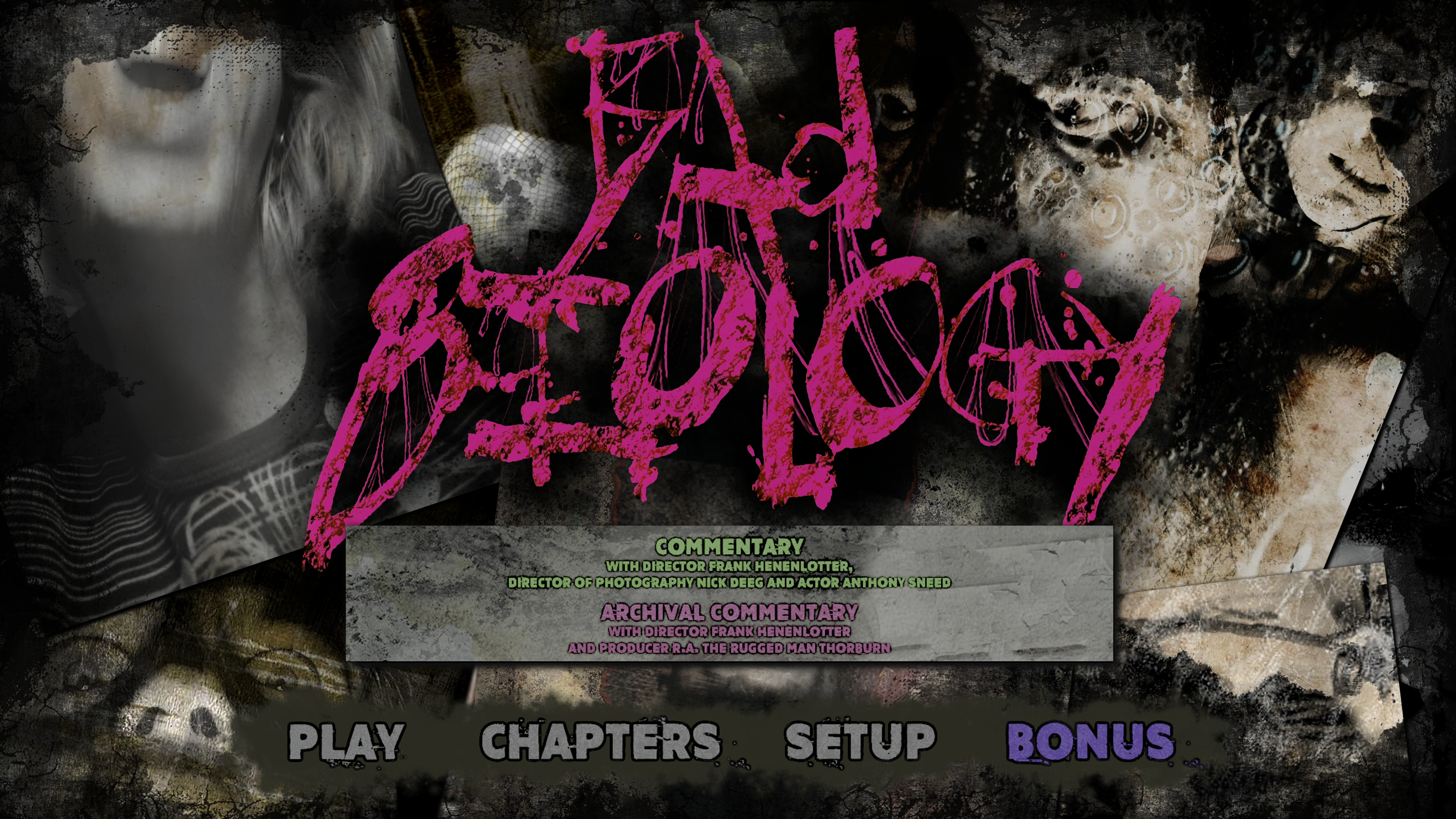 Bad Biology UHD Extras Menu