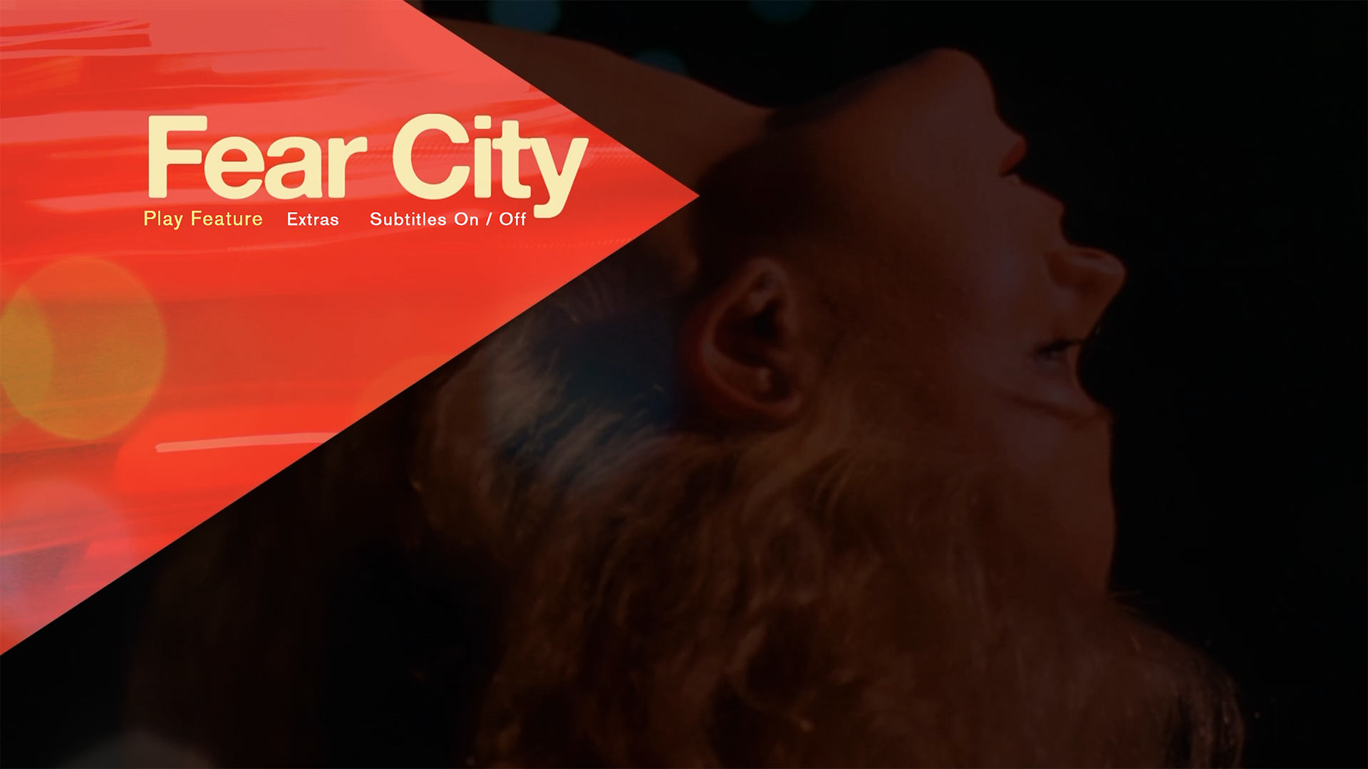 Fear City Blu-ray Menu