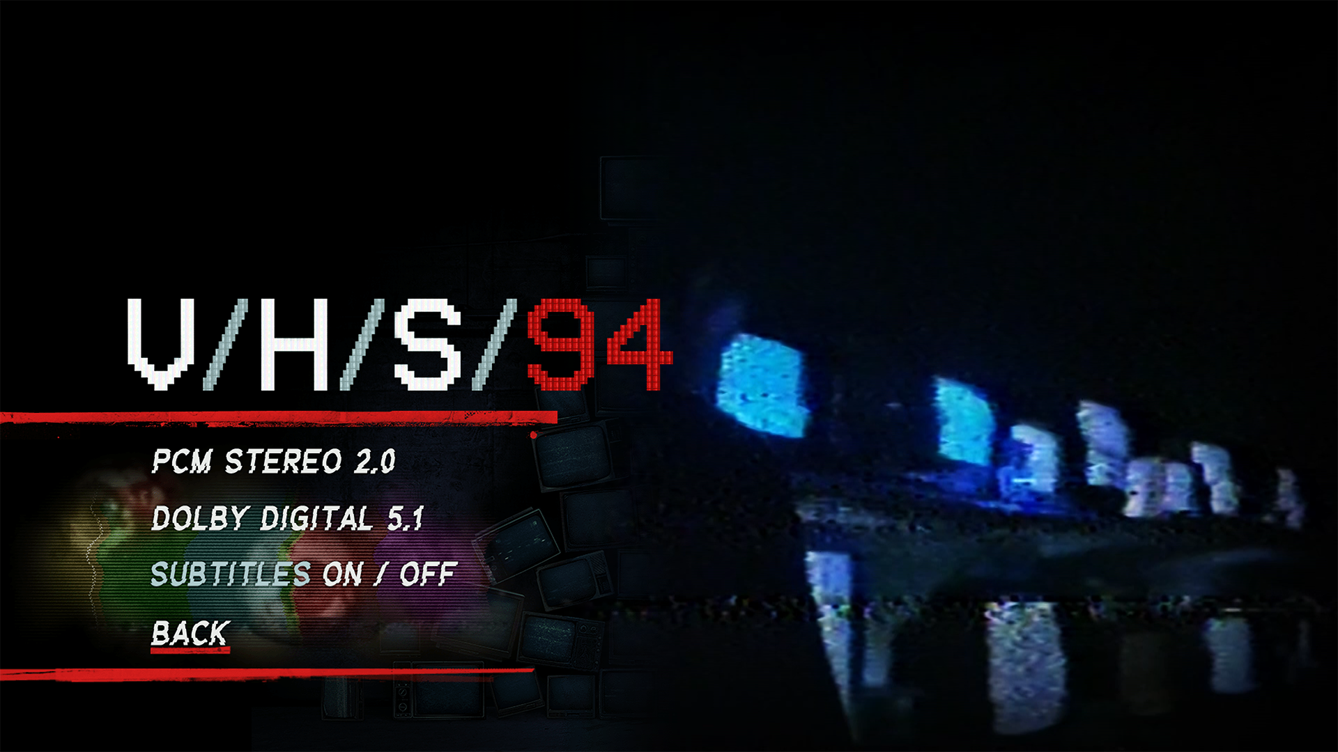 VHS 94 Blu-ray Setup Menu