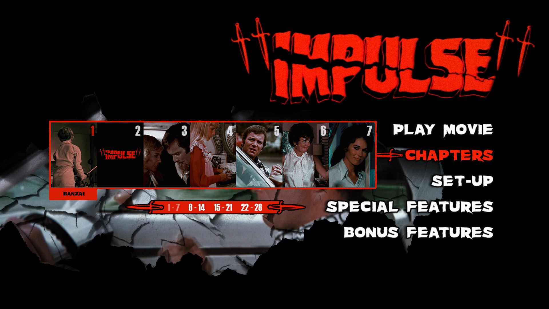 Impulse scene select menu