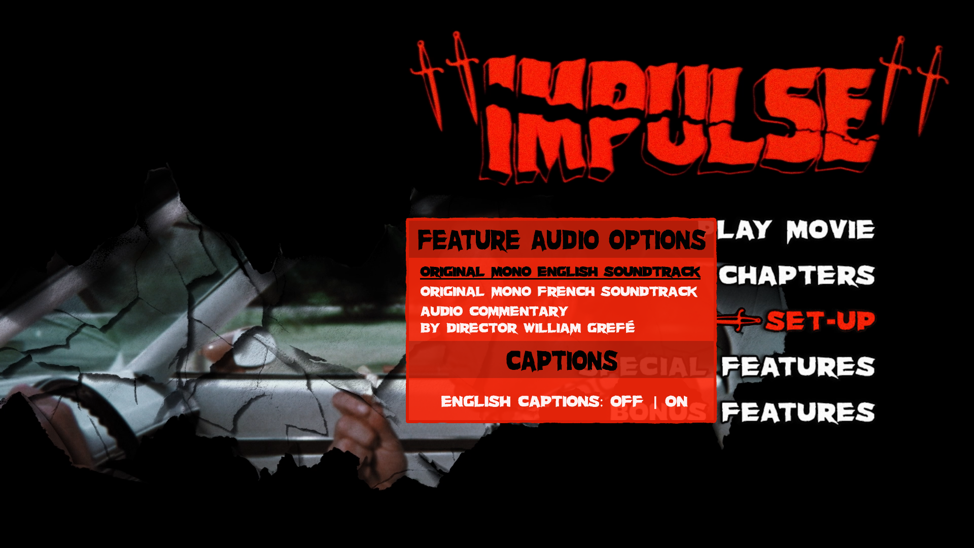 Impulse setup menu