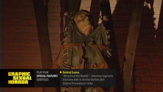Graphic Sexual Horror Blu-ray Extras Menu