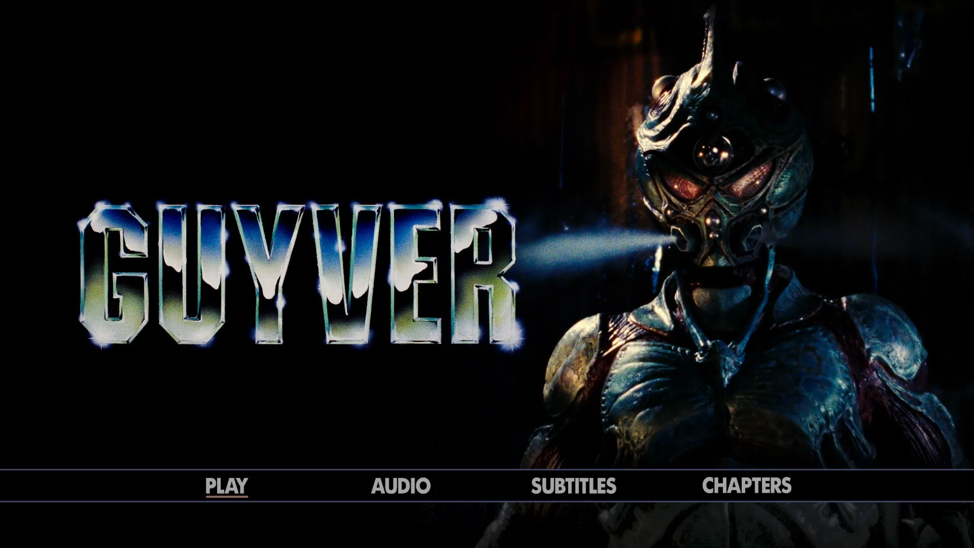 The Guyver 4K UHD menu
