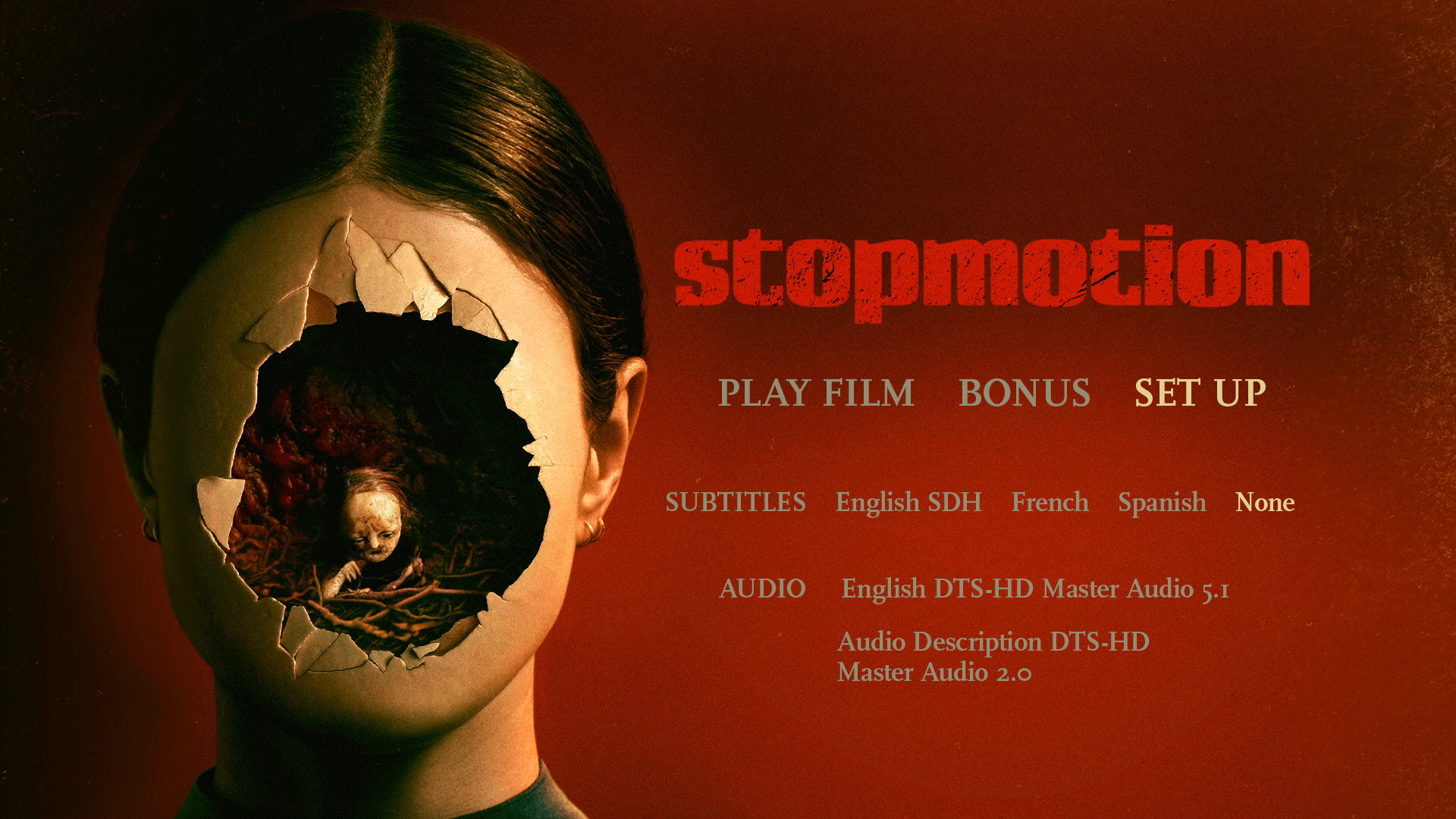 Stopmotion Blu-ray Setup Menu