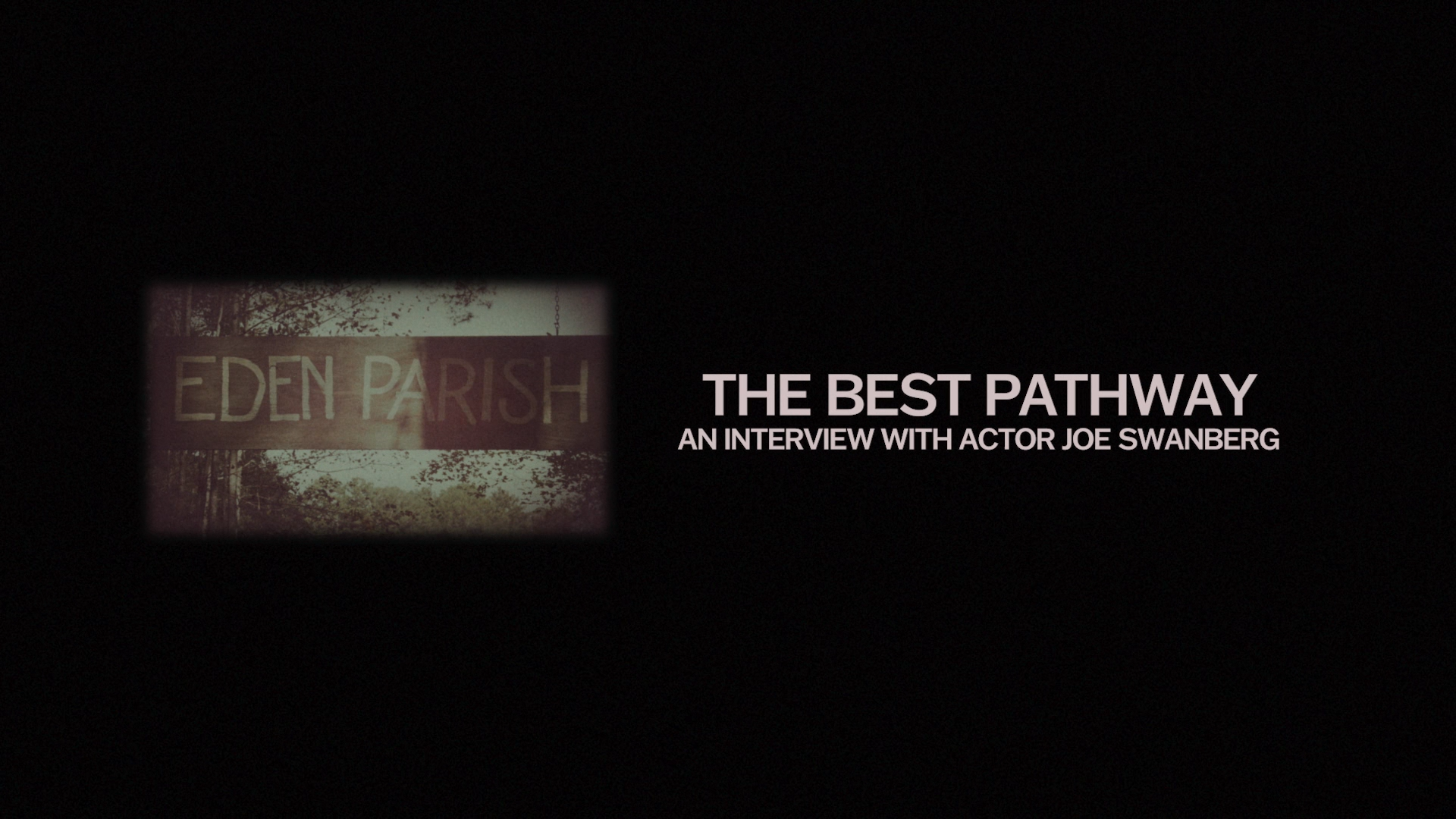 The Best Pathway: A new interview with Actor Joe Swanberg