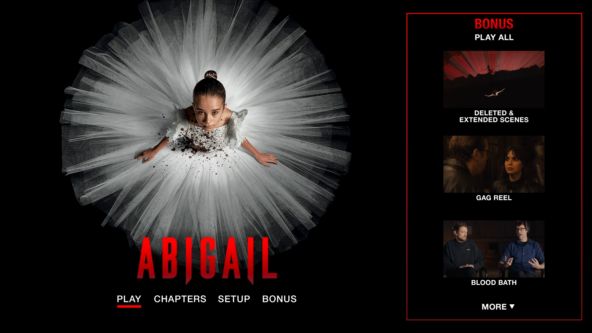 Abigail Blu-ray Menu