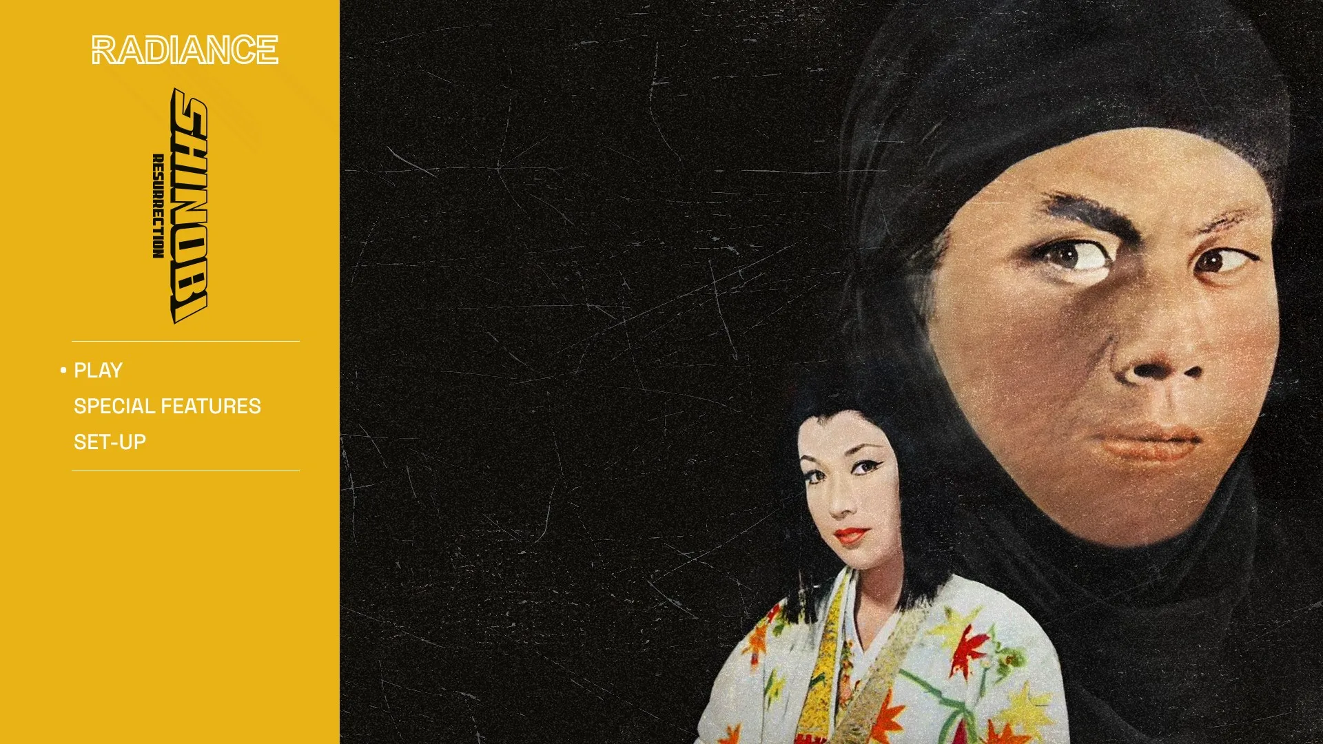 Shinobi: Resurrection Blu-ray menu