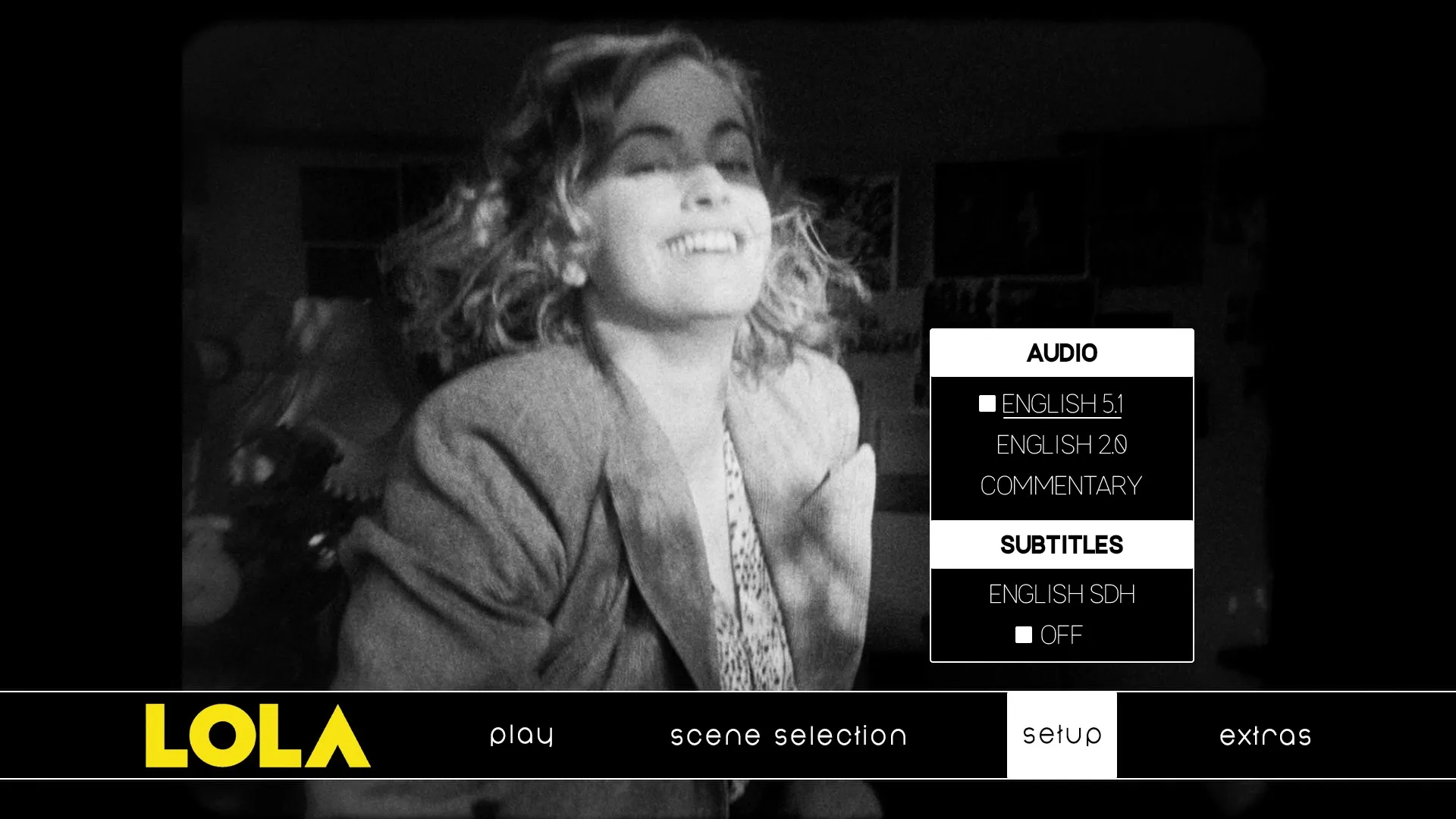 Lola setup menu